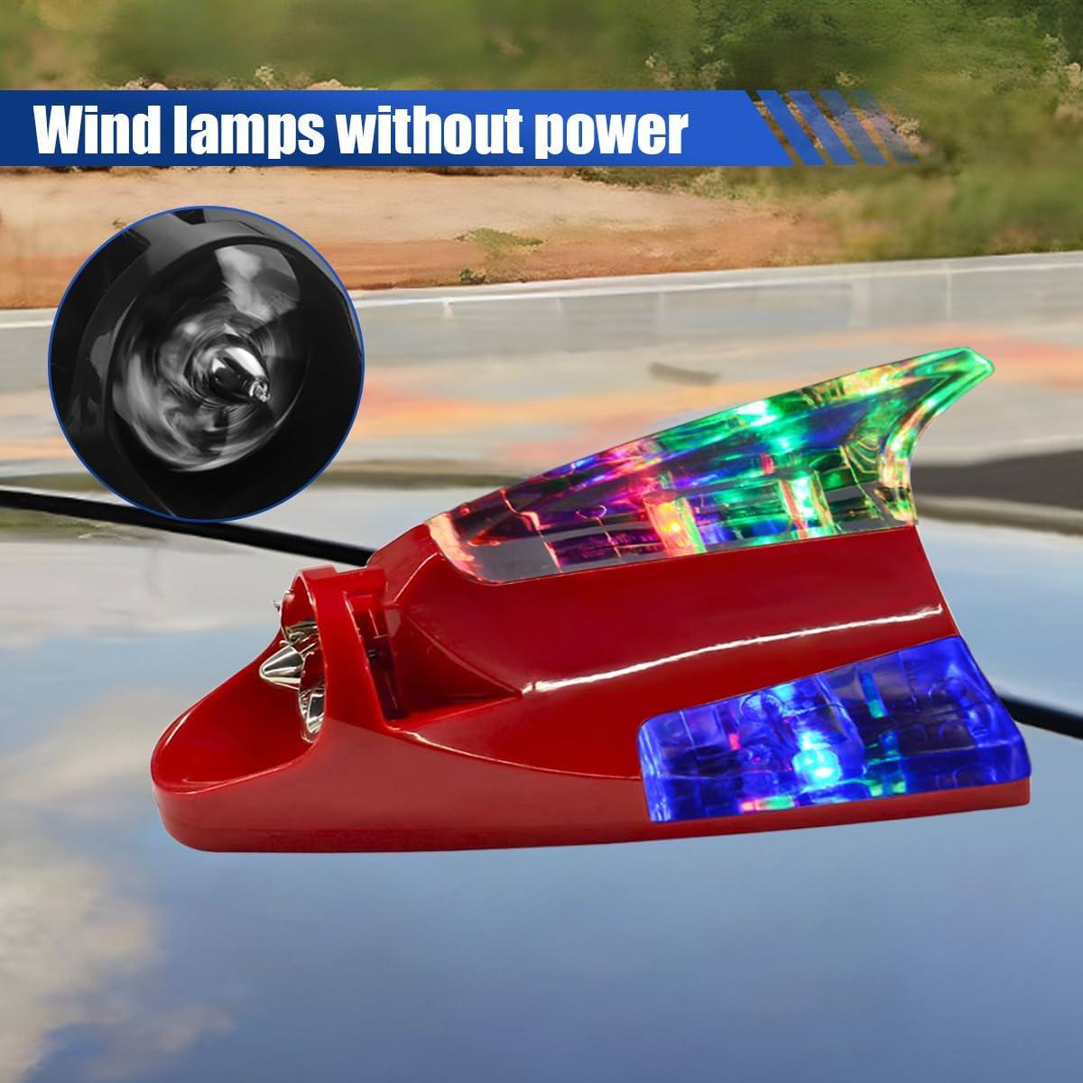 Luz LED de Techo YoRise para Coche - Aleta de Tiburón Rojo