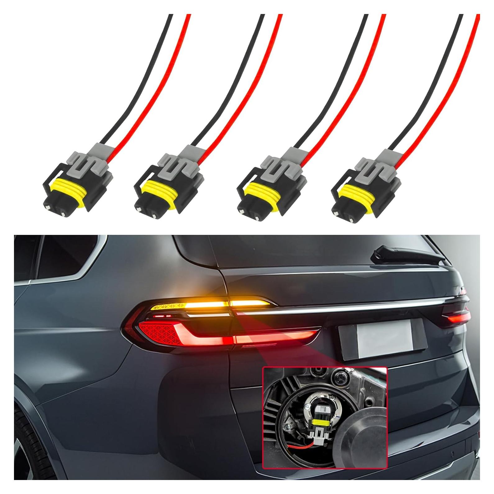 Conector de Arnés de Luz Antiniebla H8/H9/H11 Tecledsn 4PCS