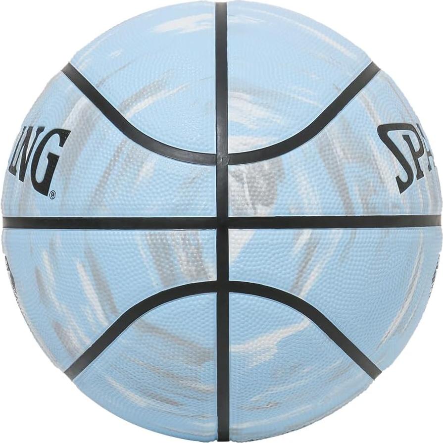 Balón de Baloncesto Spalding No. 7 Goma Mármol Azul