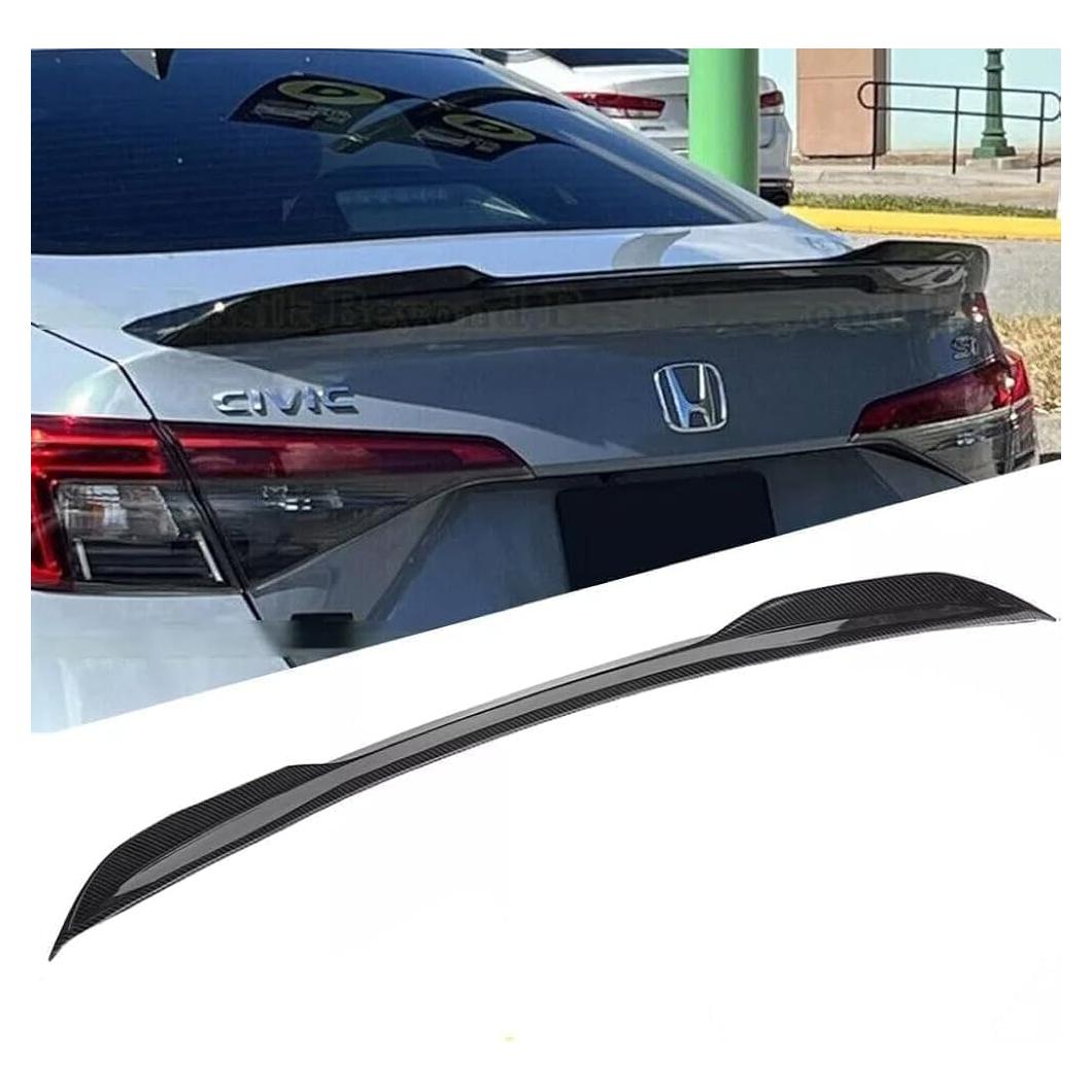 Alerón Trasero AUTOXBERT para Honda Civic 2022-2025 ABS Fibra de Carbono