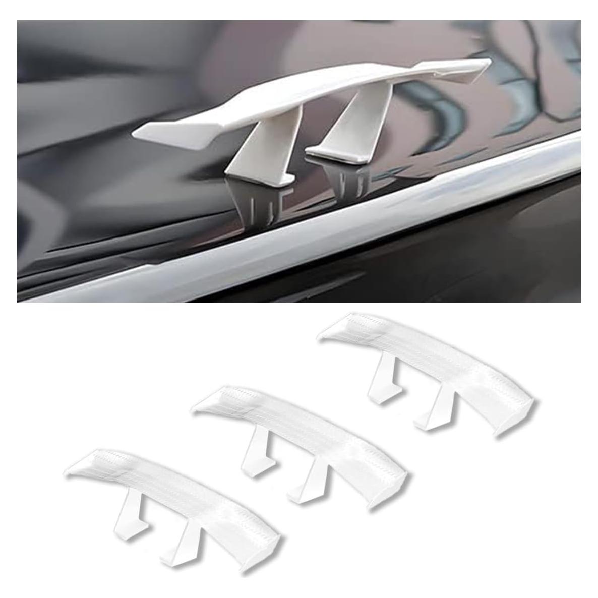 Alerón Mini Universal SMILFUY para Auto 16.66x4cm Blanco