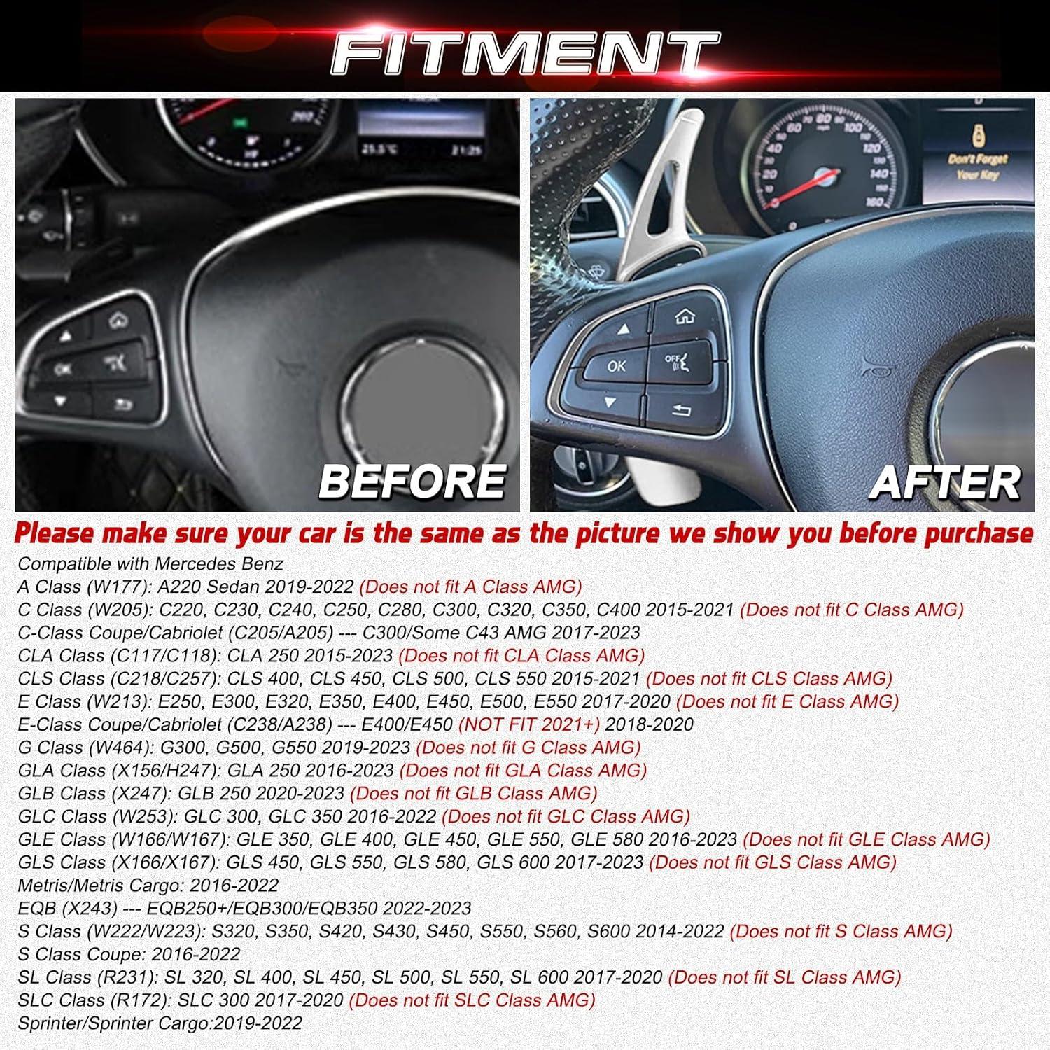 Extensiones de Palanca de Cambio x xotic tech Plata para Mercedes