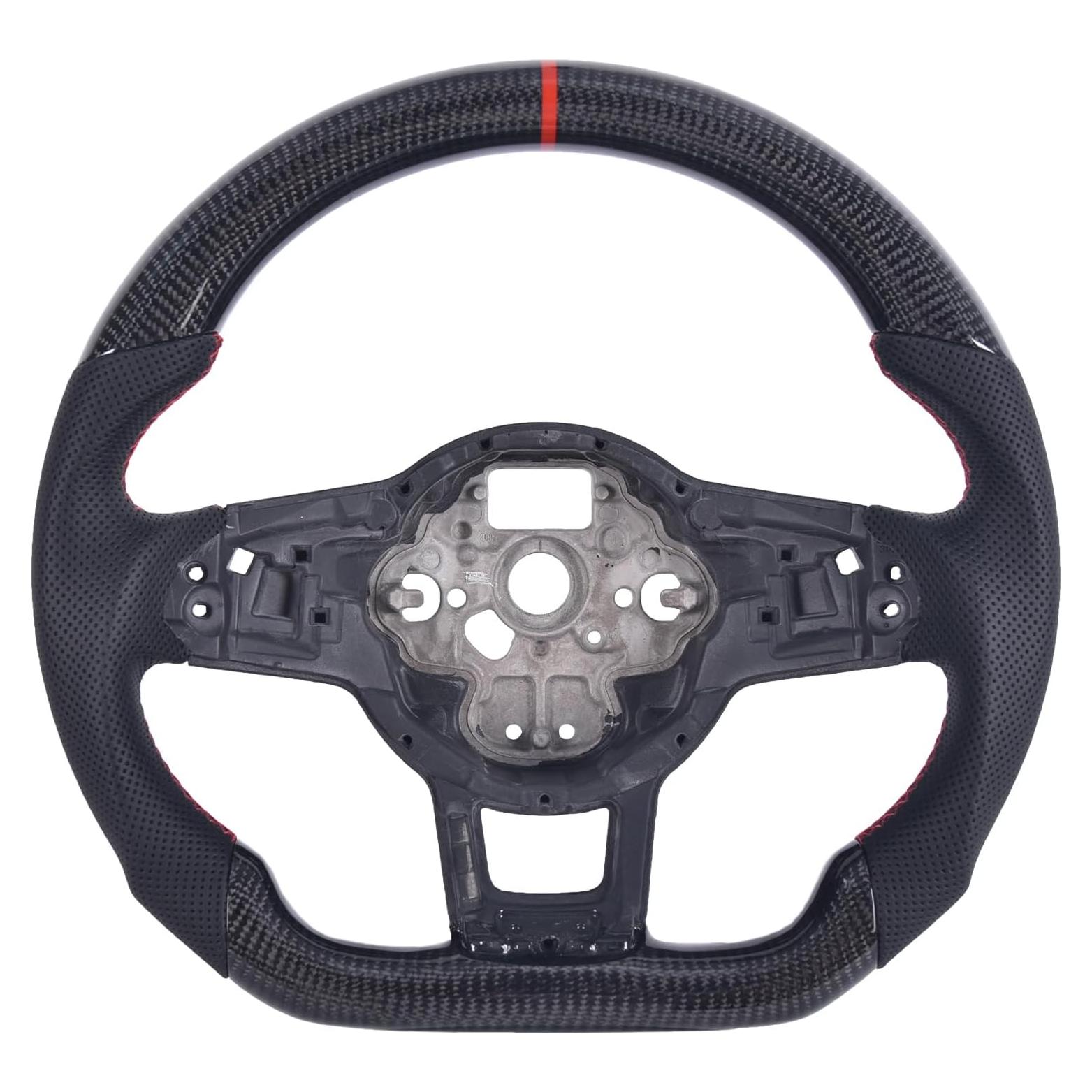 Volante de fibra de carbono EASSAFEX para Volkswagen GTI MK7 2015-2017