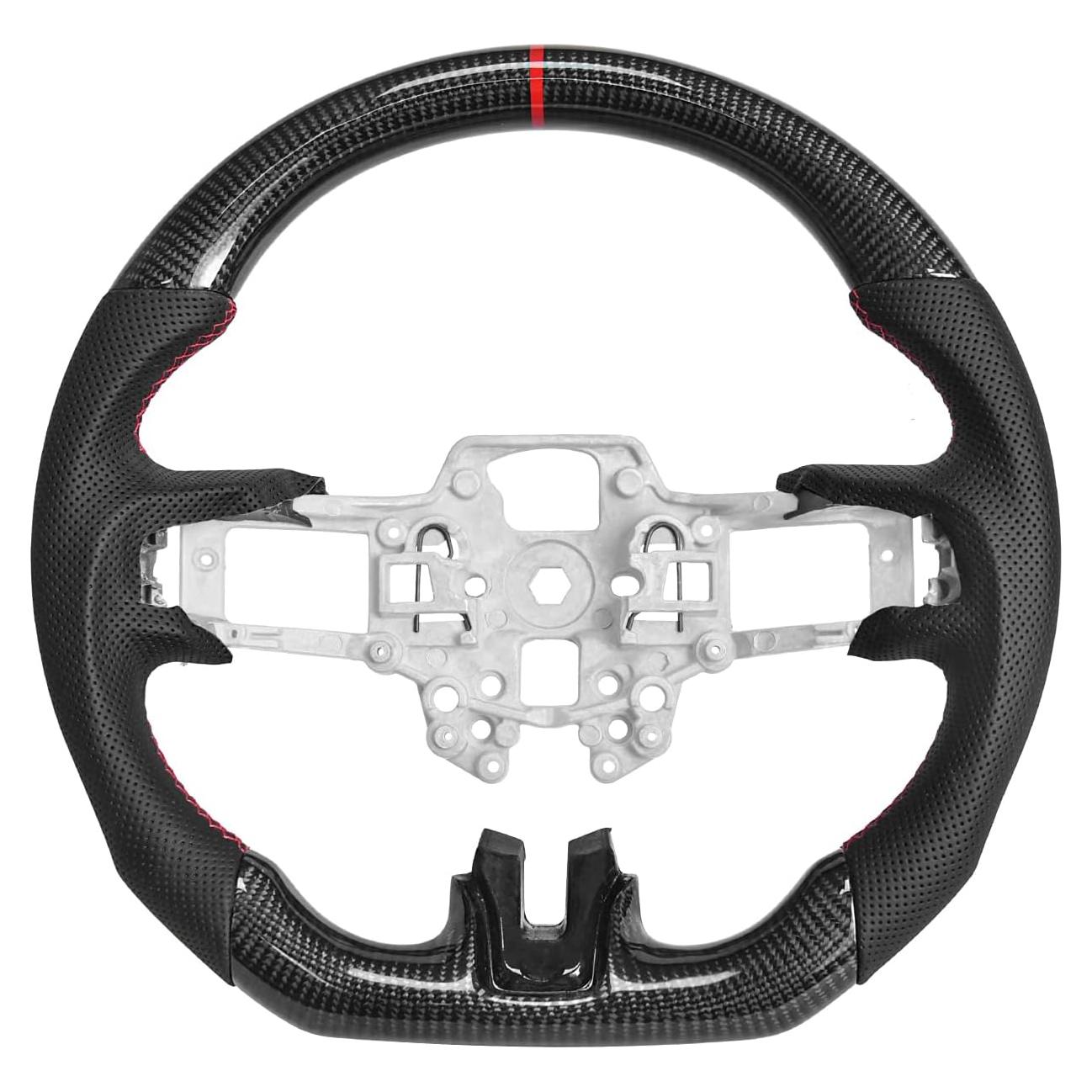 Volante de fibra de carbono EASSAFEX para Mustang 2018-2021