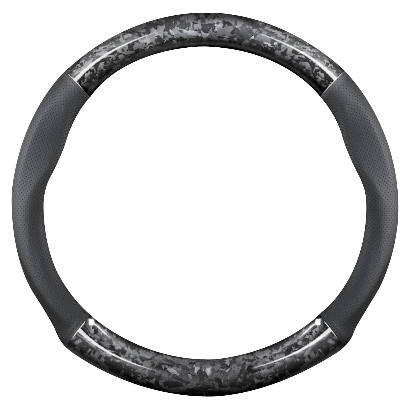 Manga de Volante Ergocar 37-38cm Fibra Carbono y Cuero