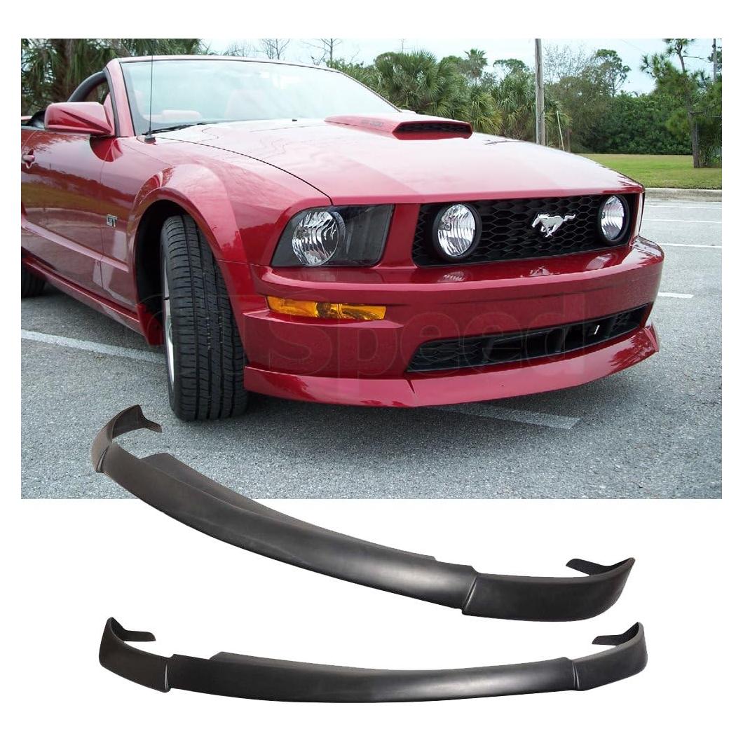 Labio de Parachoques Frontal GT-Speed CV2 Negro para Ford Mustang GT 2005-2009