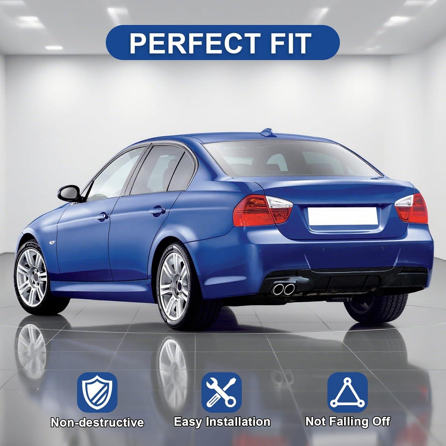 Difusor Trasero BMW M-Sport E90 E91 E92 E93 2005-2012 Doble Salida