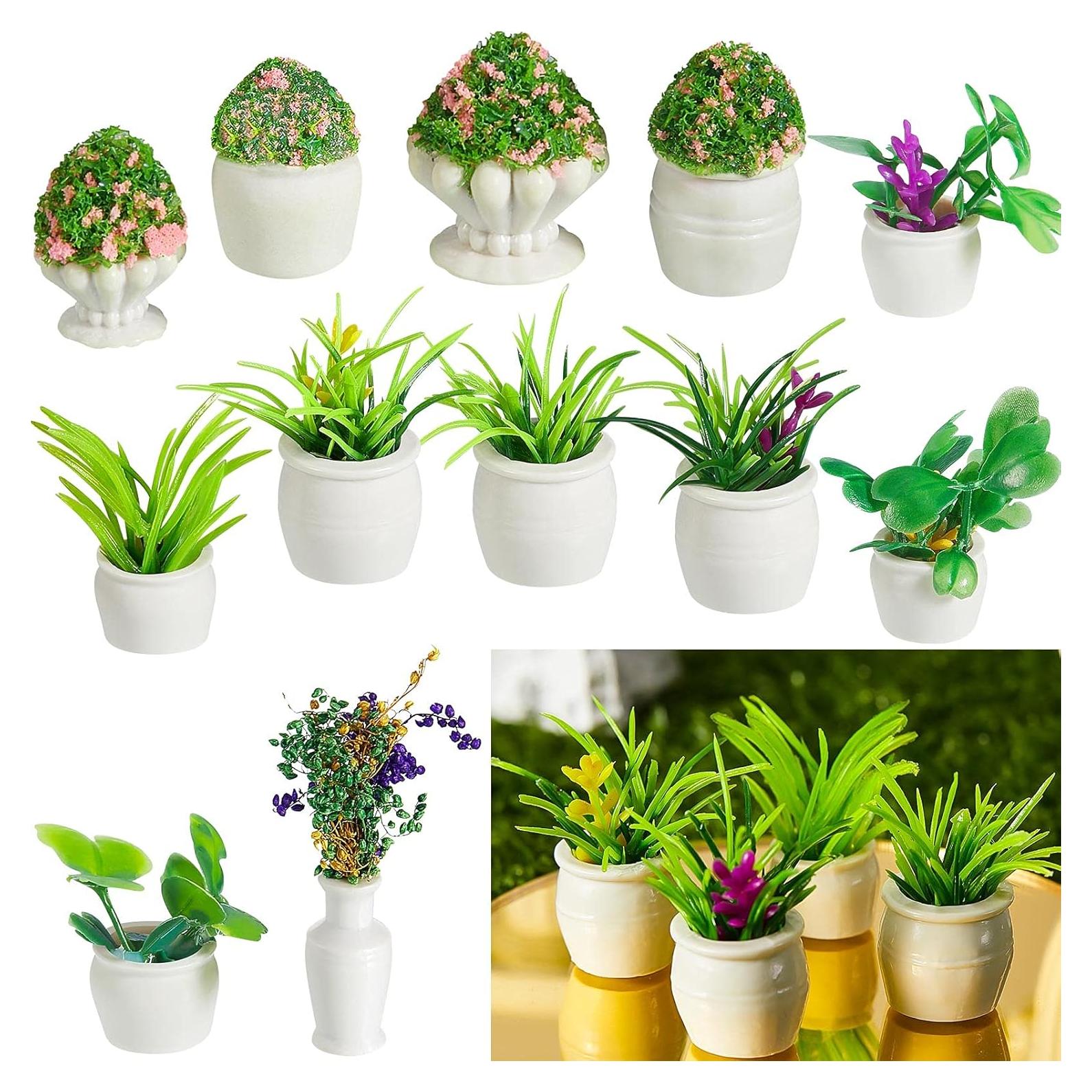 Mini Plantas en Maceta Chuangdi 12 Piezas Decoración