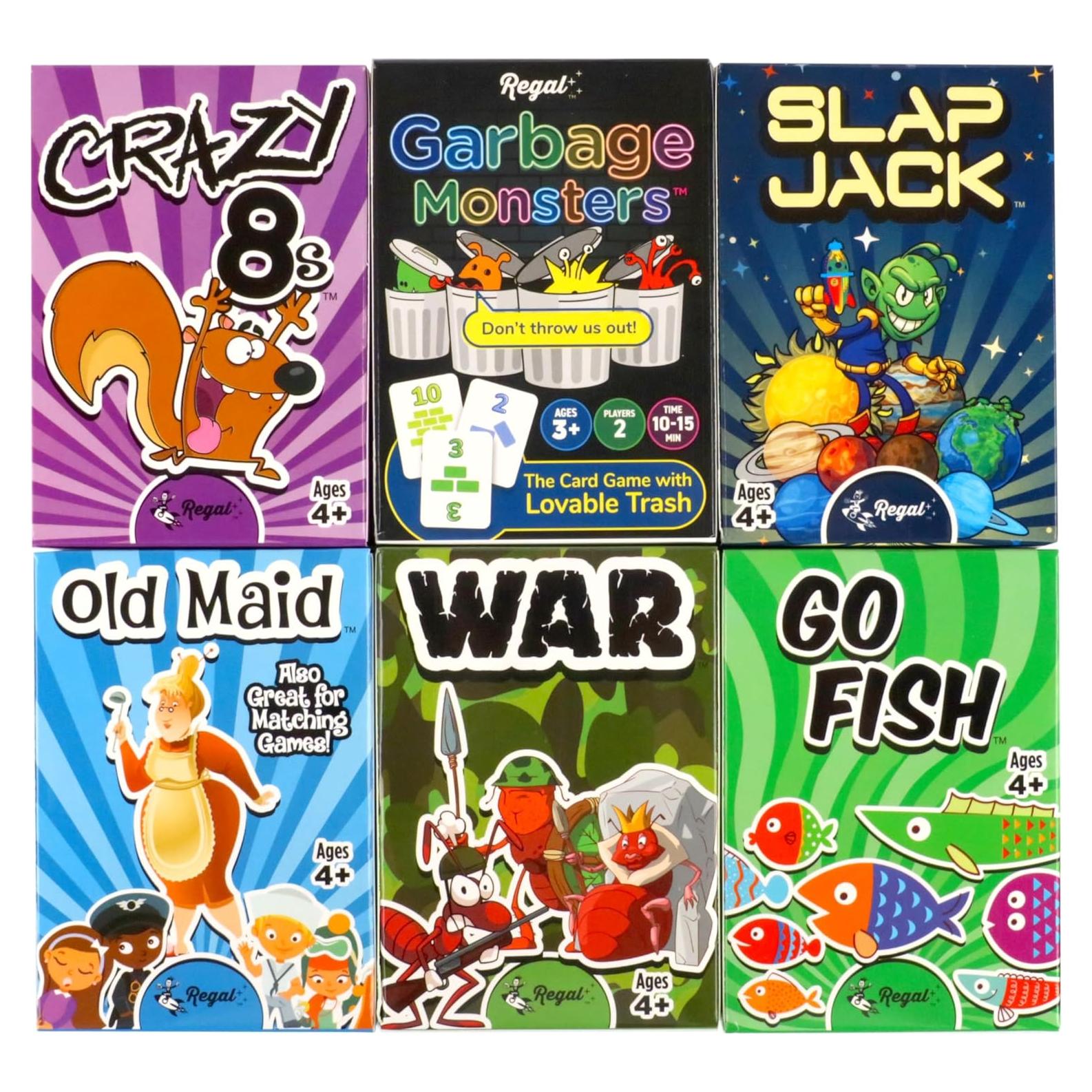 Juegos de Cartas para Niños Regal Games - 6 Juegos Clásicos