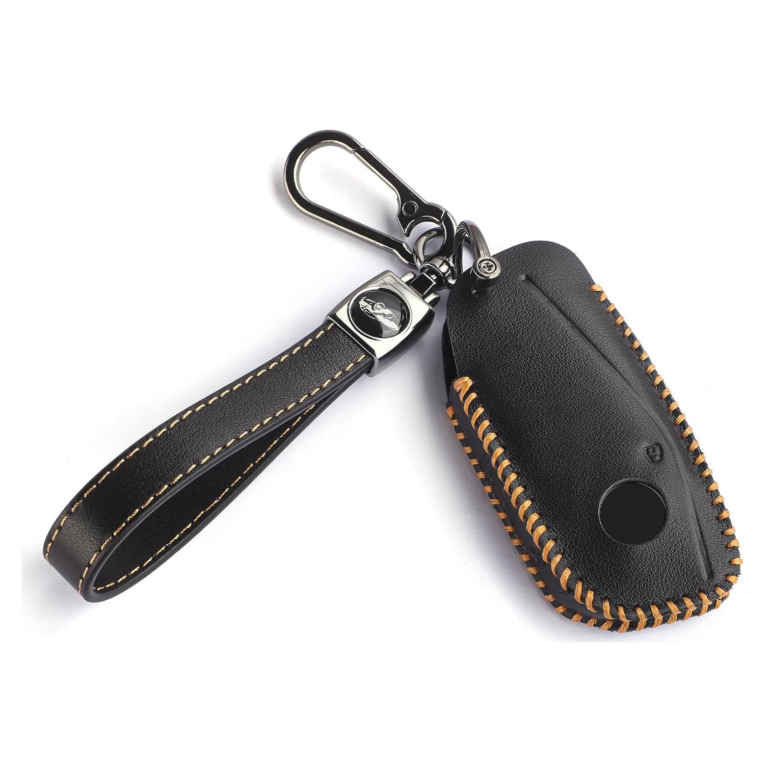 Funda de llavero Godnee para BMW 2023 2024 7 Series Negro