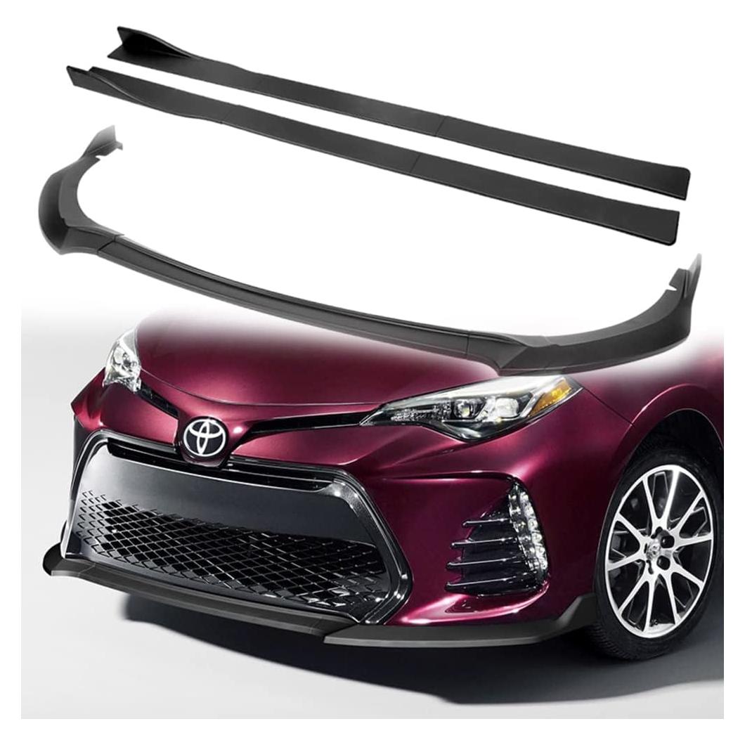 Extensiones de Labio de Parachoques y Falda Lateral Q1-TECH para Toyota Corolla 2017-2019