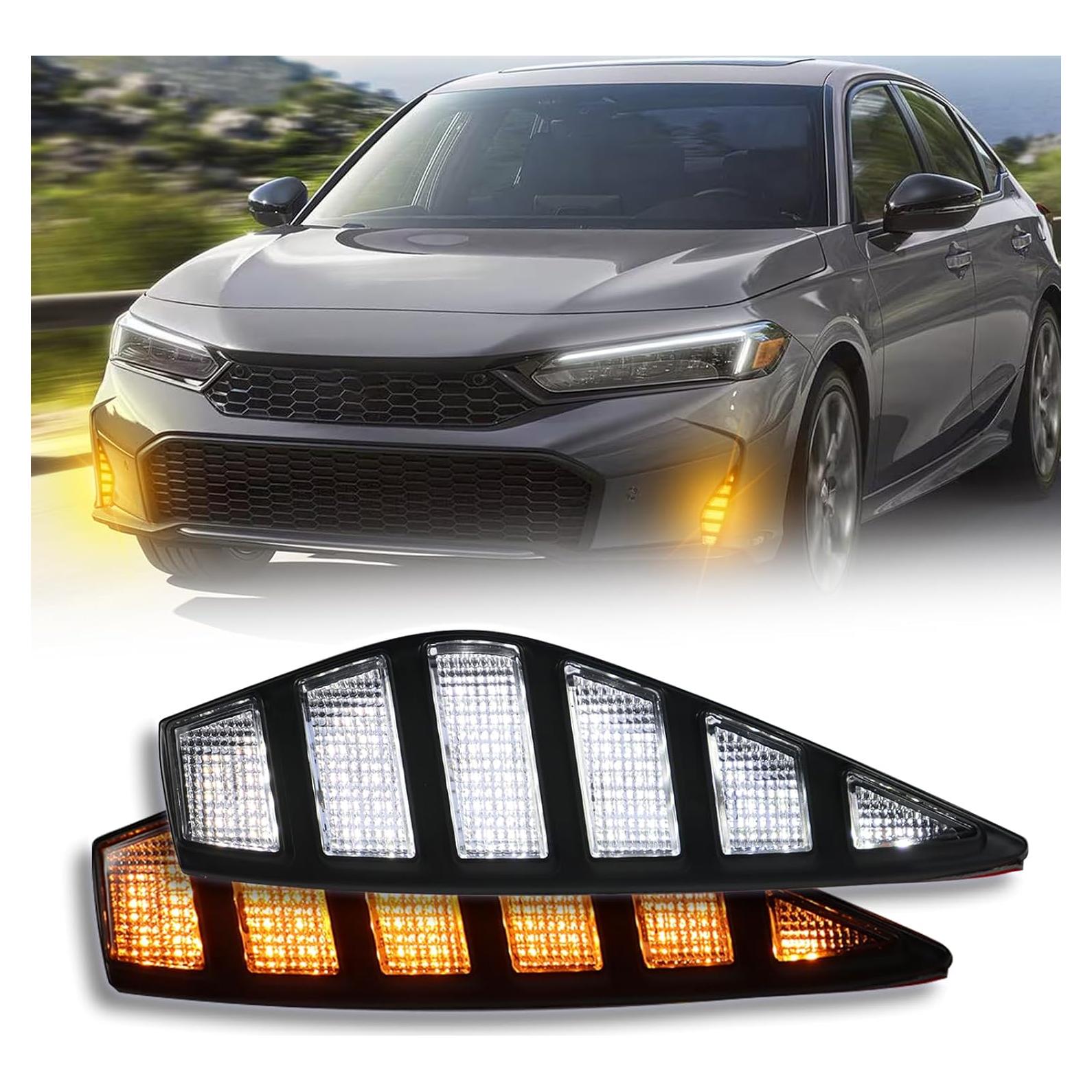 Luces de Niebla LED PGTOPONE para Honda Civic 2025 DRL