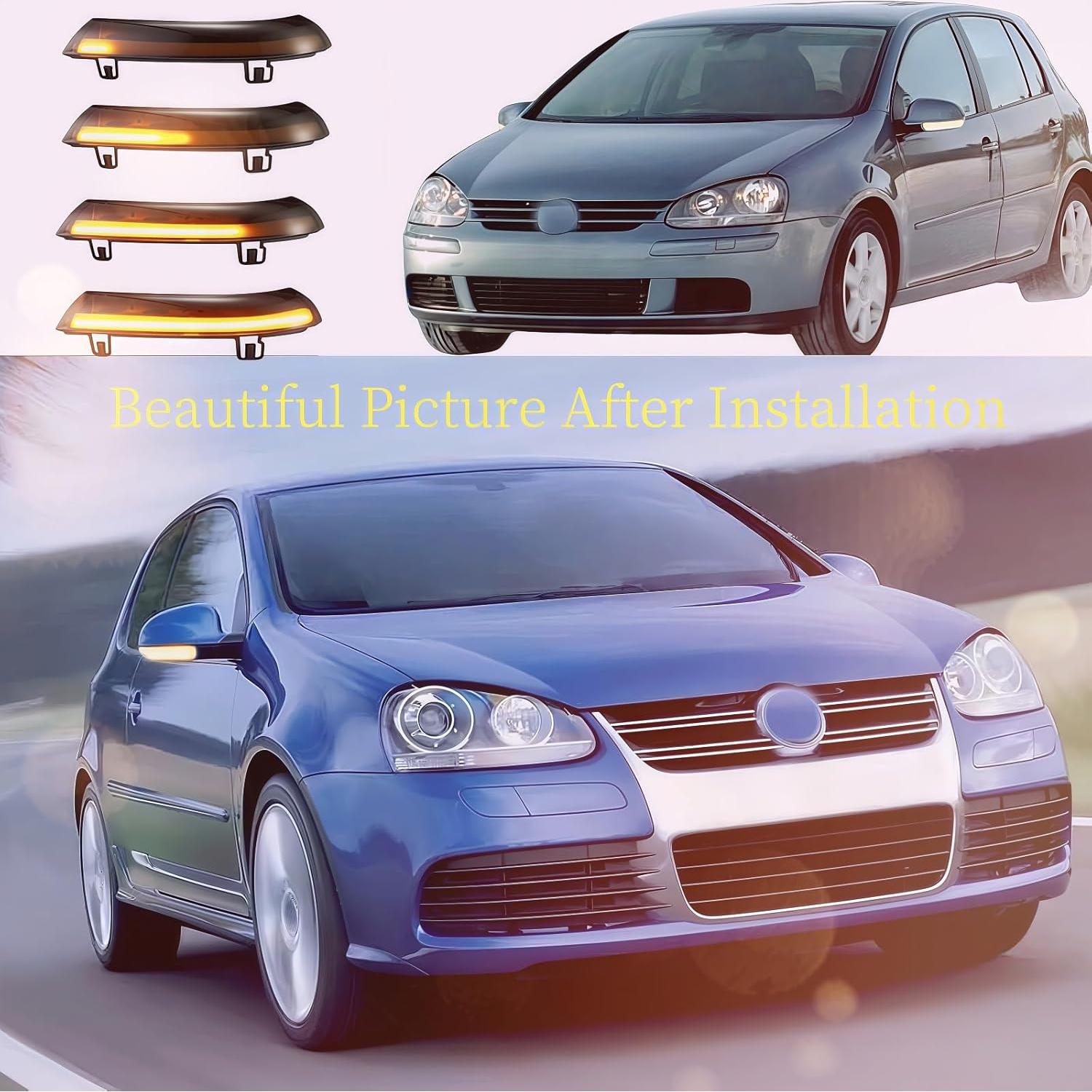 Luces de señal de giro LED HAHLOMEI para VW Golf 5 Jetta MK5