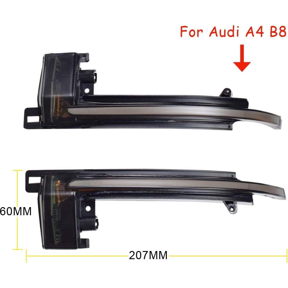 Luz de señal de giro LED dinámica Kakulkomen para Audi B8