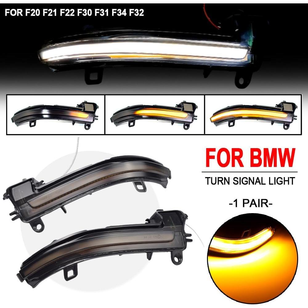 Luces de señal de giro LED dinámicas Hacreyatu para BMW