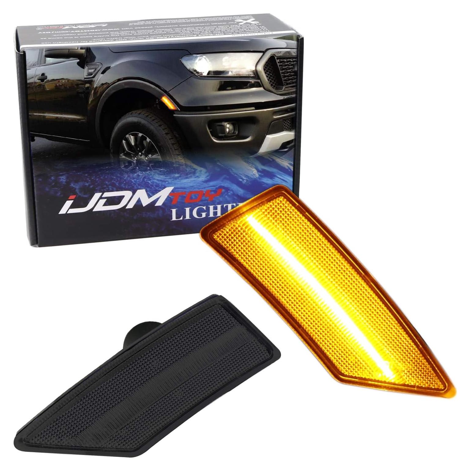 Luz de Marcador Lateral LED Ámbar iJDMTOY para Ford Ranger 2019+