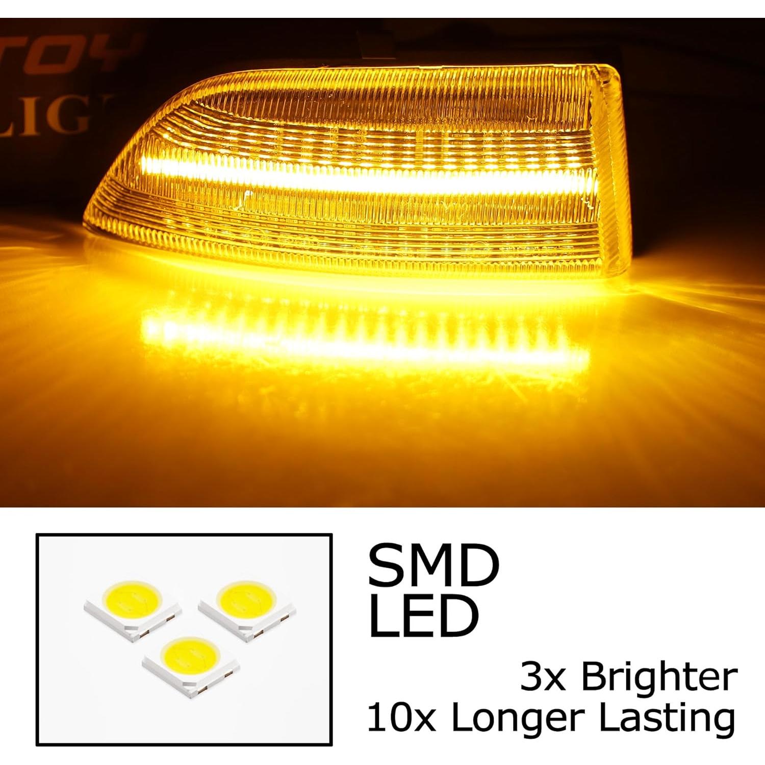 Luz de Señal de Giro LED Dinámico iJDMTOY para Ford Ranger 2019-2023