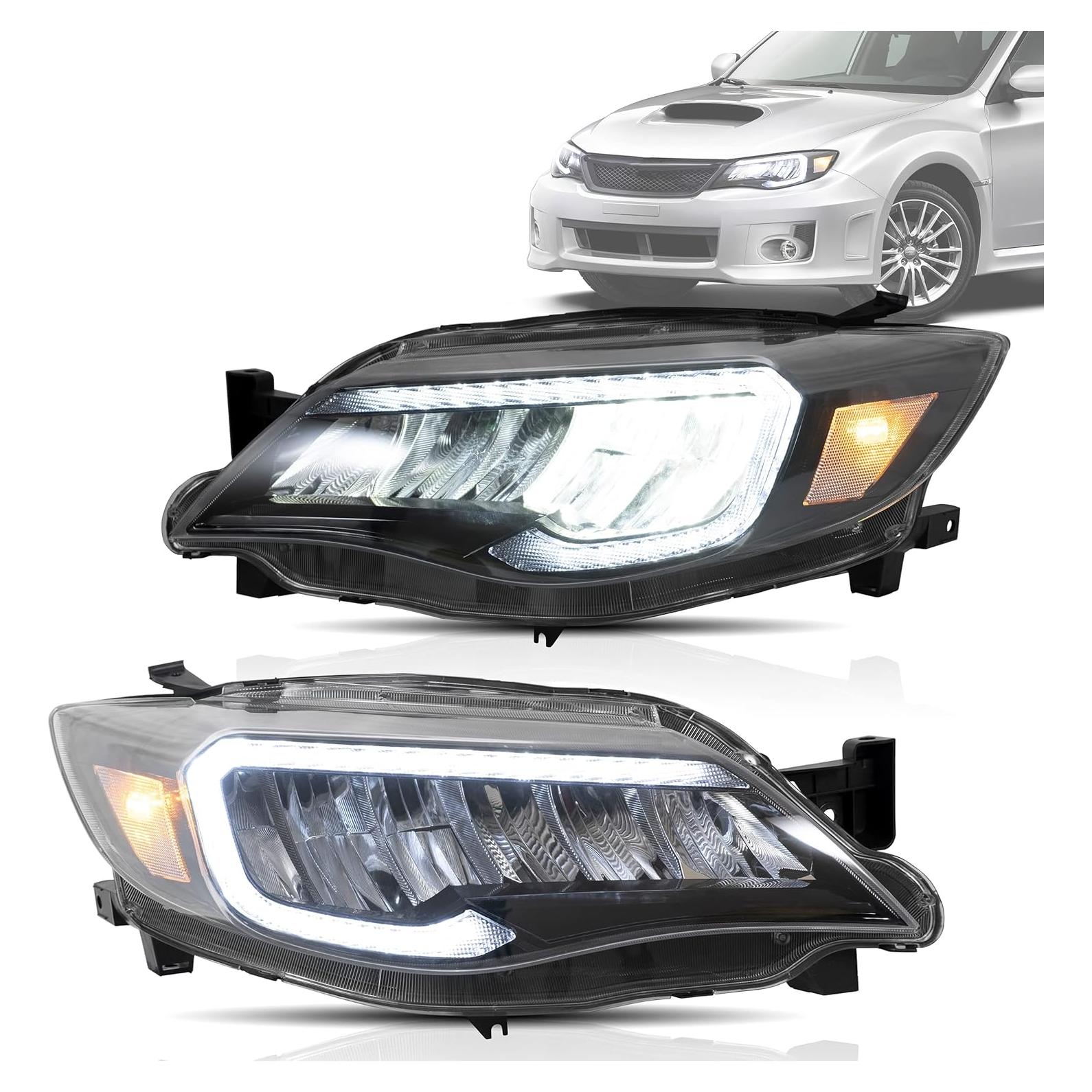 Faros LED VLAND para Subaru WRX Impreza 2008-2014 Ámbar