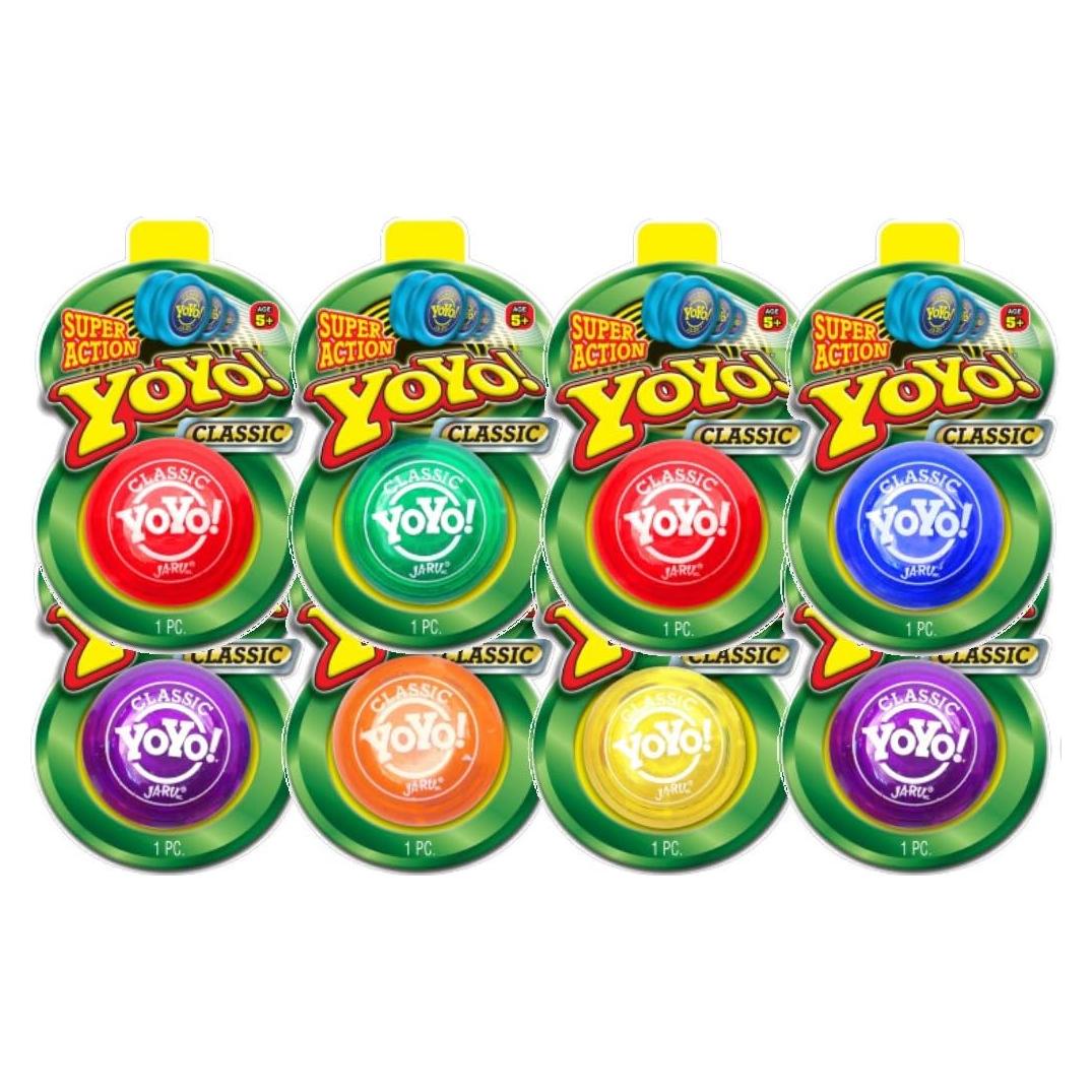 Yo-Yo Clásico JA-RU Paquete de 8 Colores Asortidos