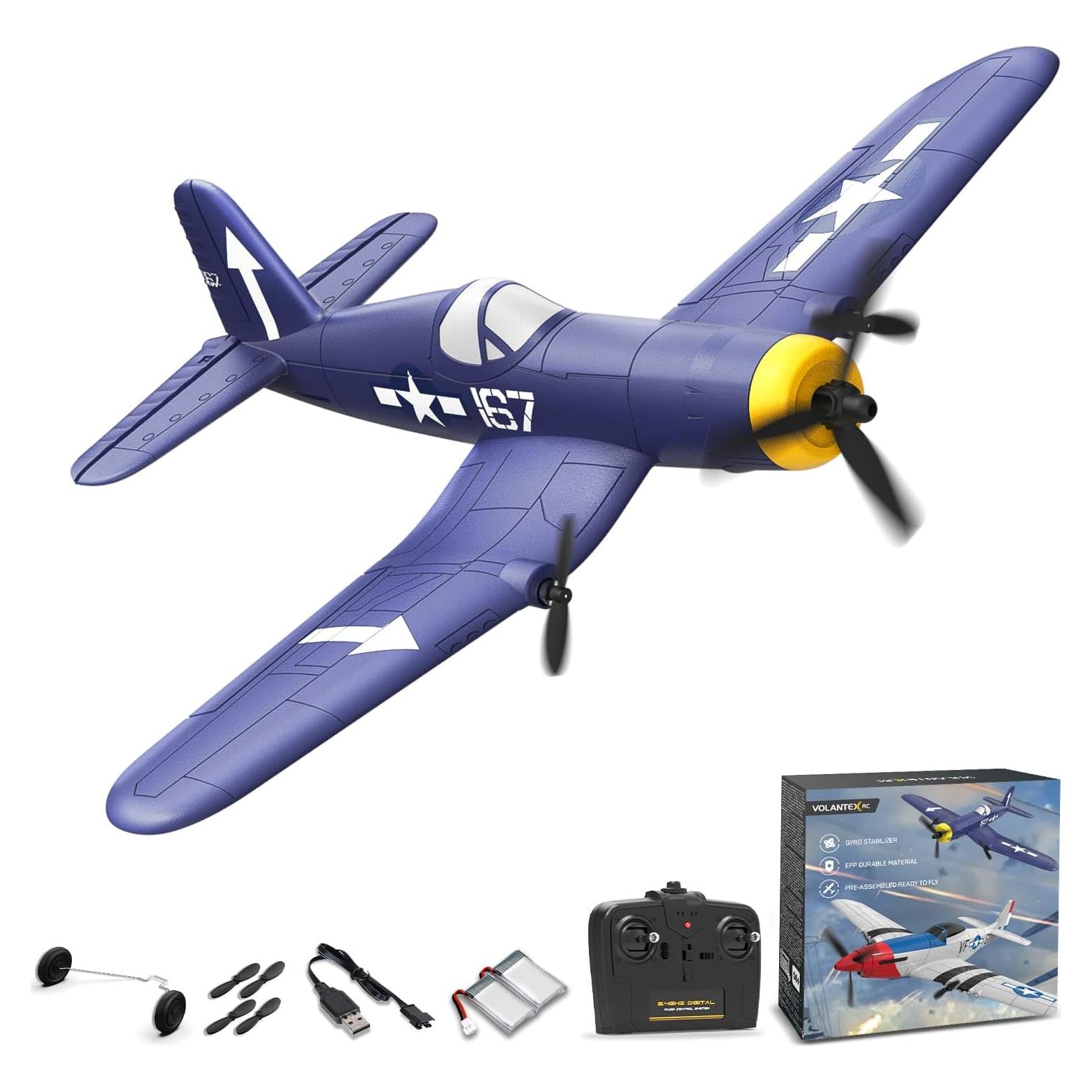 Avión RC VOLANTEX F4U Corsair 33cm RTF para Principiantes