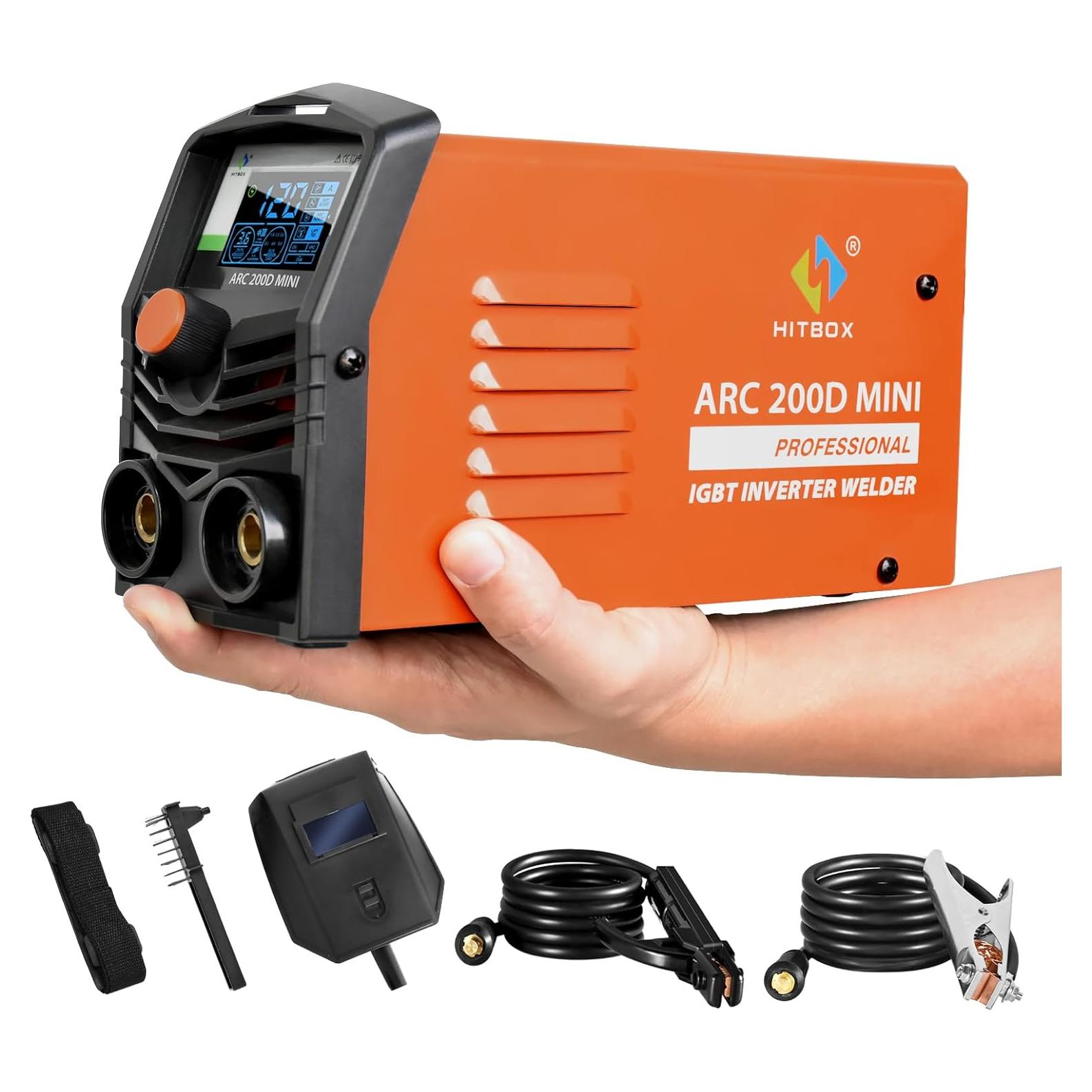 Soldador HITBOX ARC200D MINI 2 en 1 110V/220V Portátil