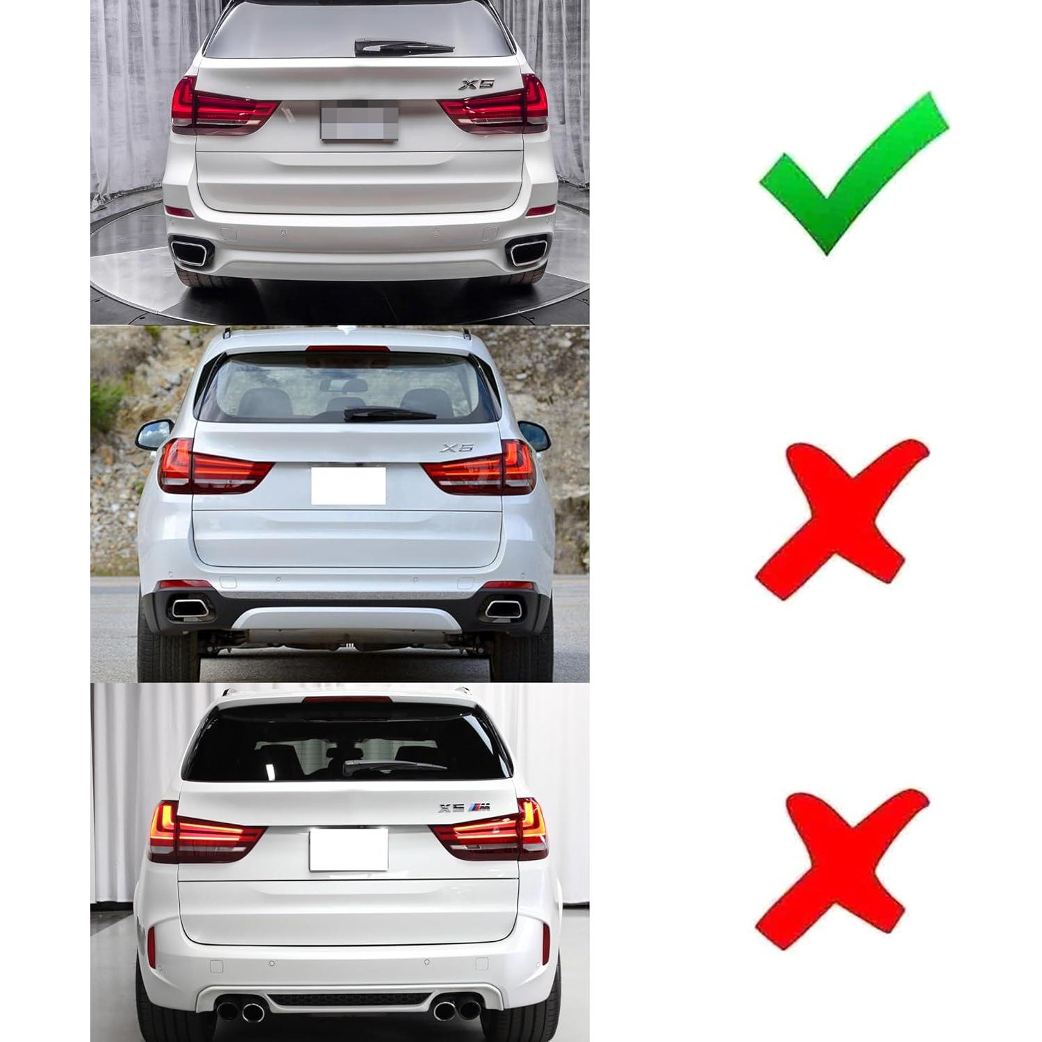 Lentes Reflectores Traseros iJDMTOY Ahumados BMW F15 X5 2014-2019