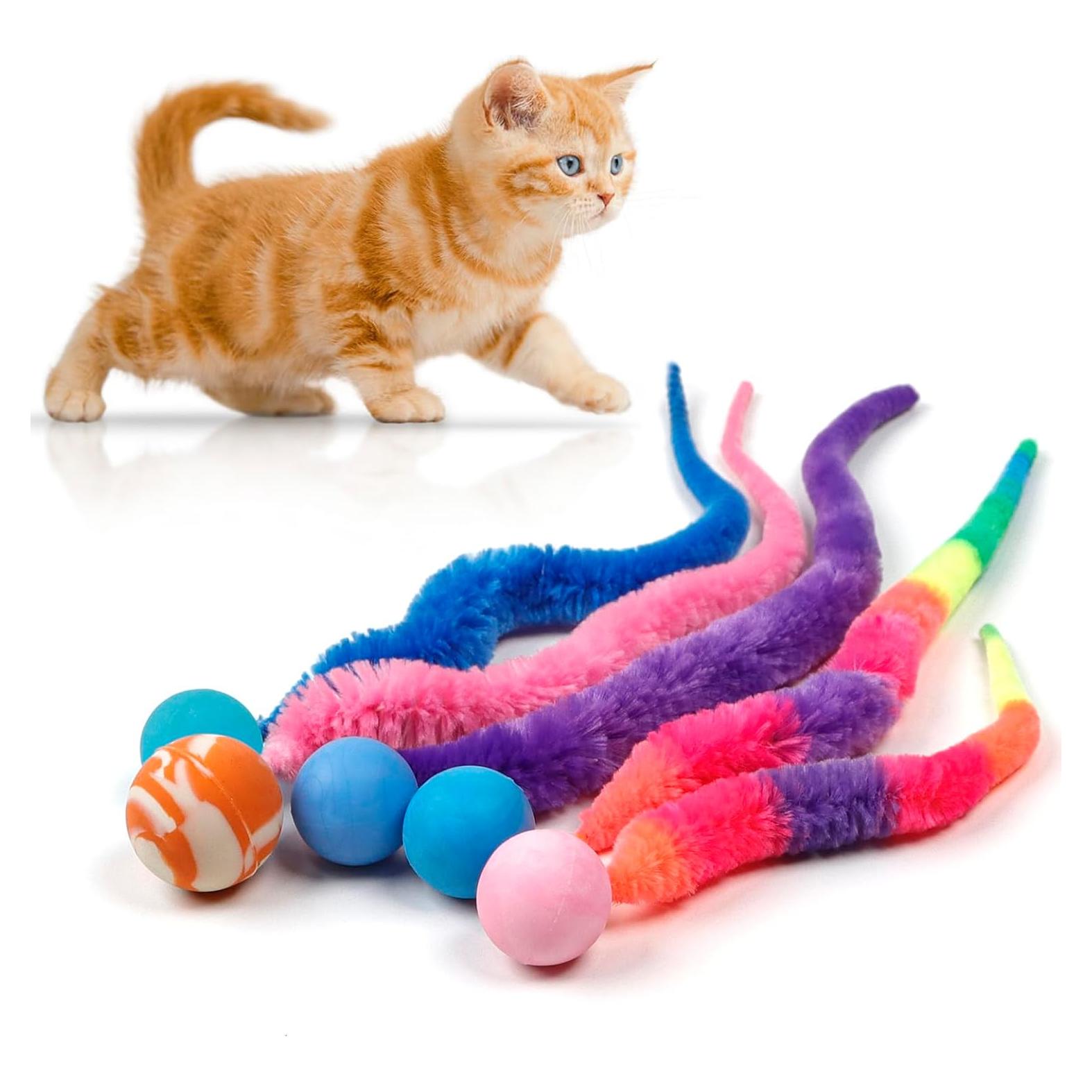 Pelotas Saltarinas Mixtas SHENGSEN para Gatos - 5 Piezas