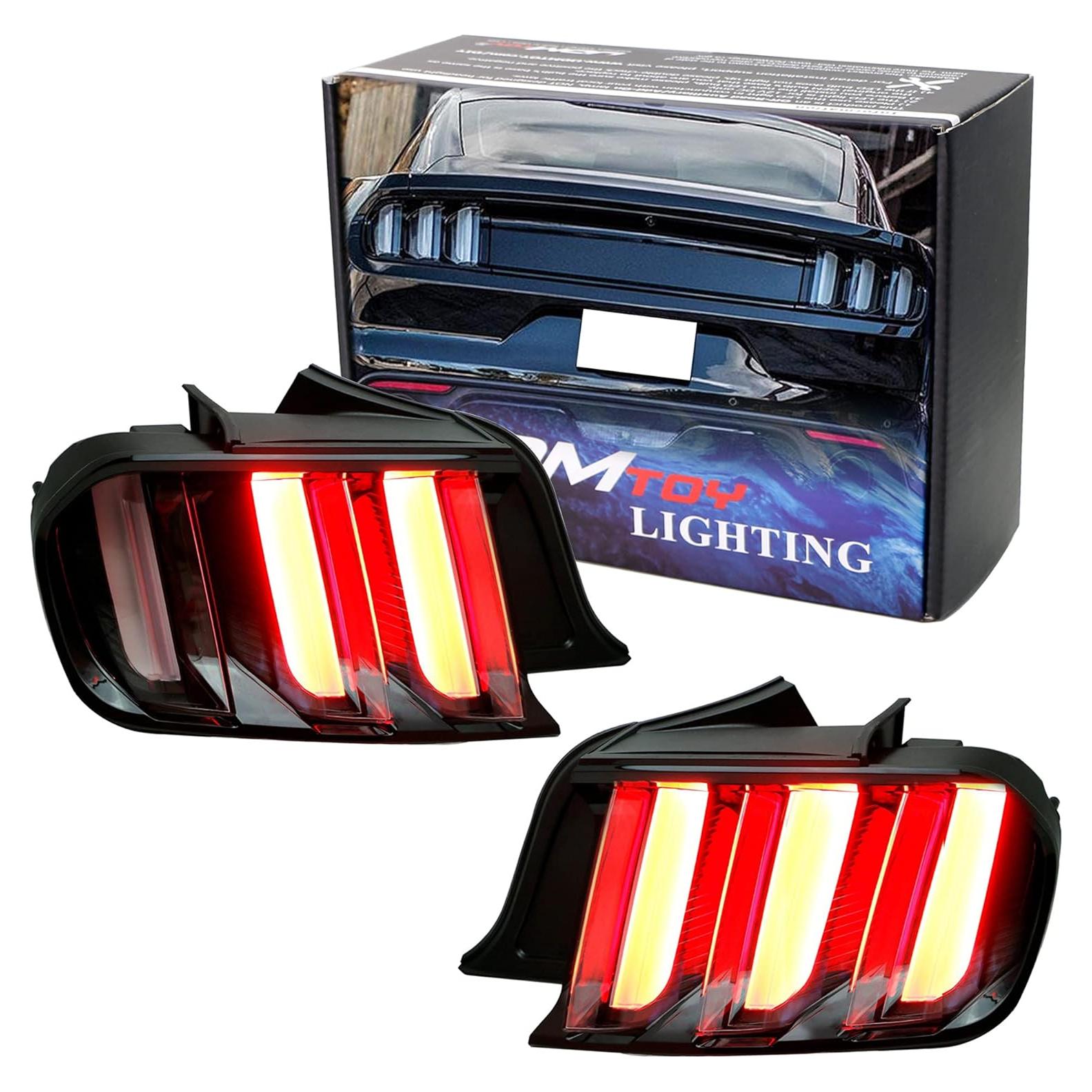 Lámparas de Luz de Cola LED iJDMTOY para Ford Mustang 2015-2020