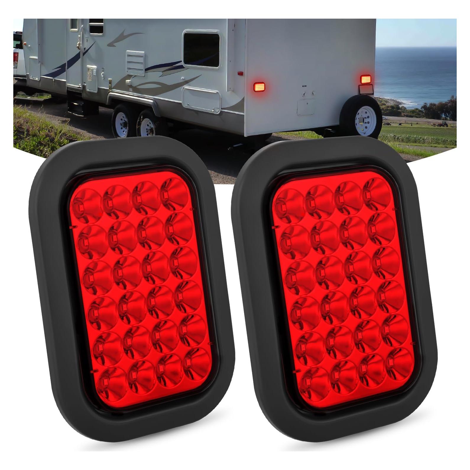 Luz Trasera Rectangular Nilight TL-290R 24 LED Rojo IP67