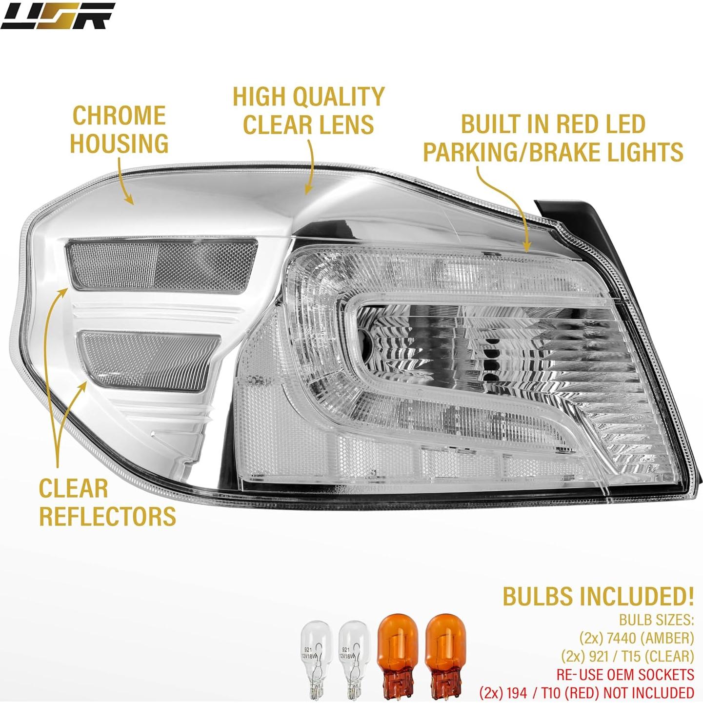 Juego de Lámparas Traseras LED USR para Subaru WRX 2015-2021