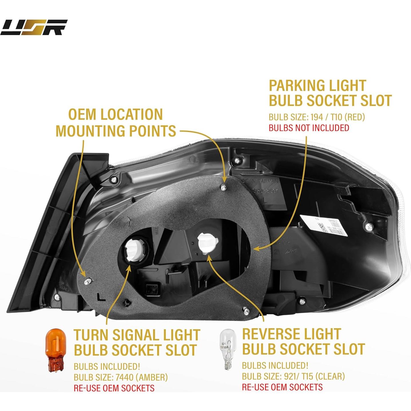 Juego de Lámparas Traseras LED USR para Subaru WRX 2015-2021