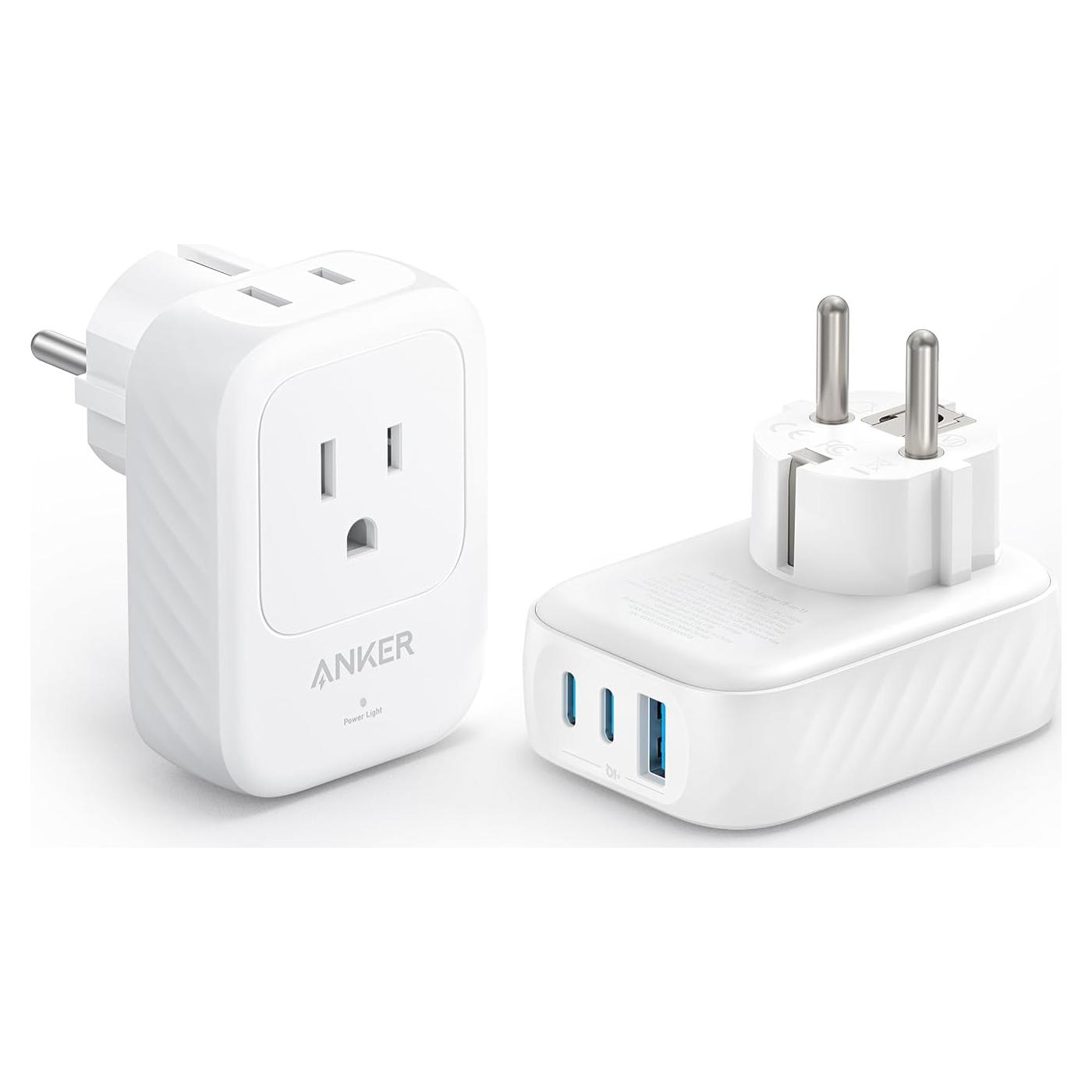 Anker Adaptador de Enchufe Internacional 5-en-1 Tipo E/F