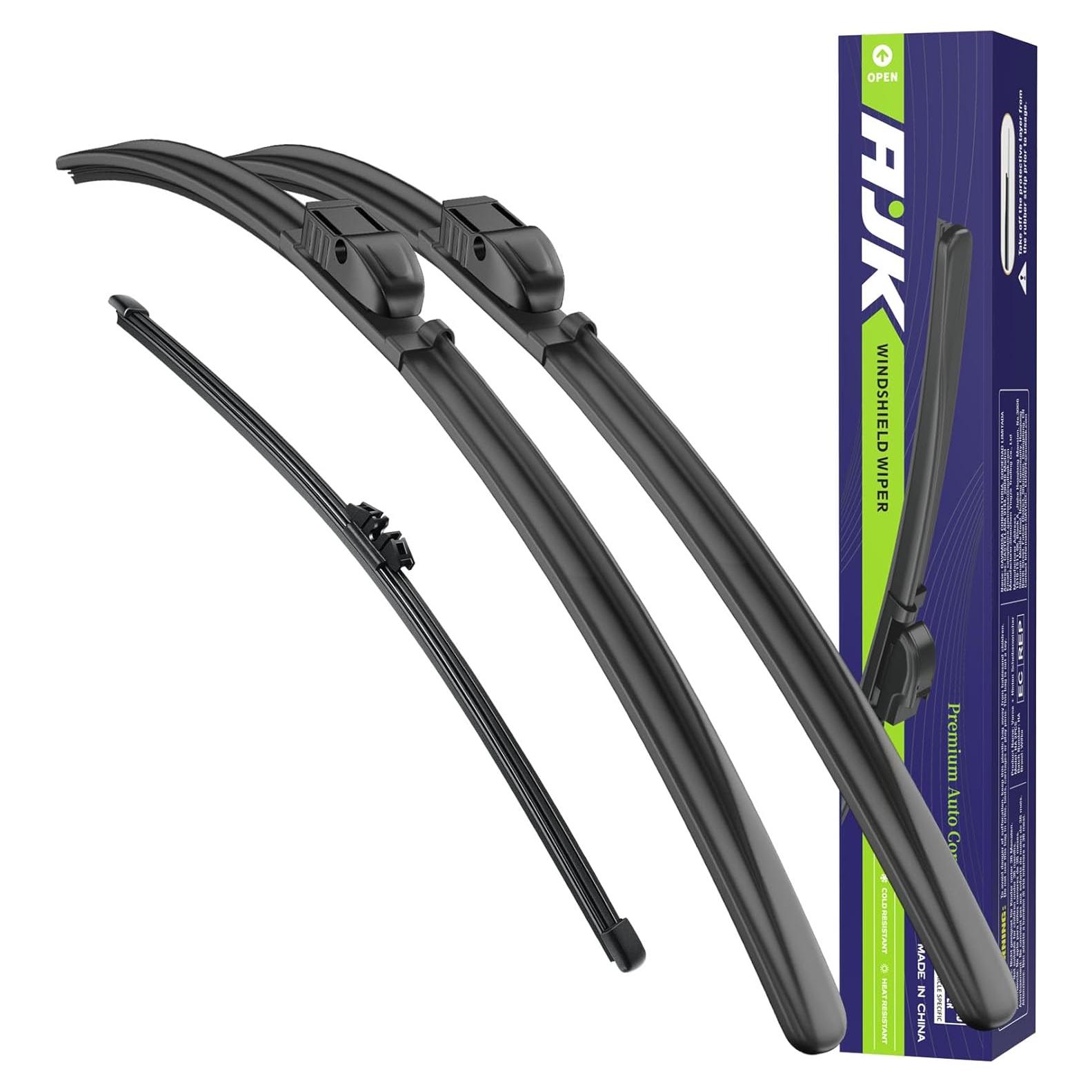 AJK Limpiaparabrisas Delantero y Trasero para BMW X3 2011-2017