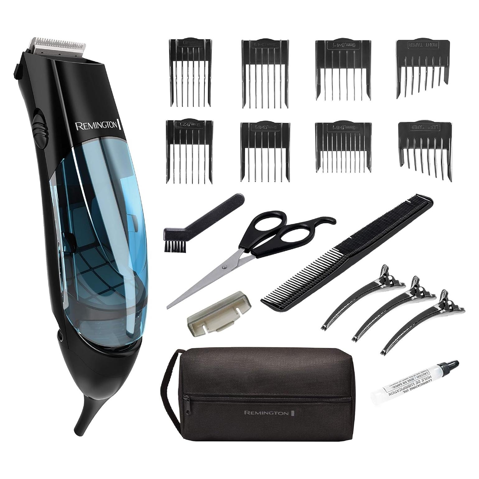 Kit Corte Cabello Remington HKVAC2000C 18 Piezas con Aspiradora