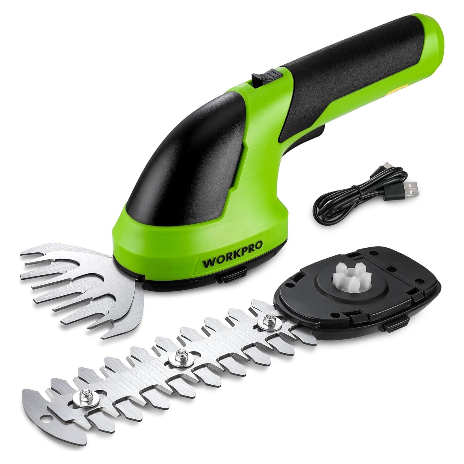 Cortadora de Césped WORKPRO 2 en 1 7.2V Ligera y Eficaz