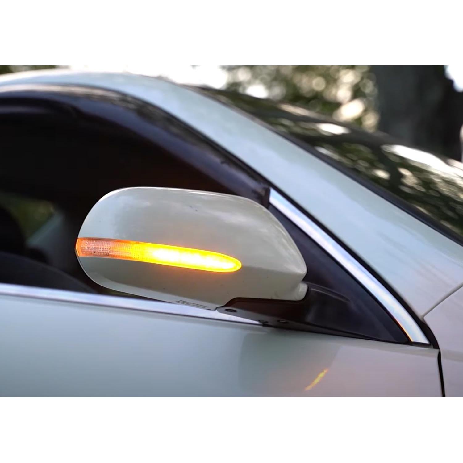 Kit de Señal de Giro Dinámico Secuencial iJDMTOY Lente Ahumada para Acura TSX 2004-2008