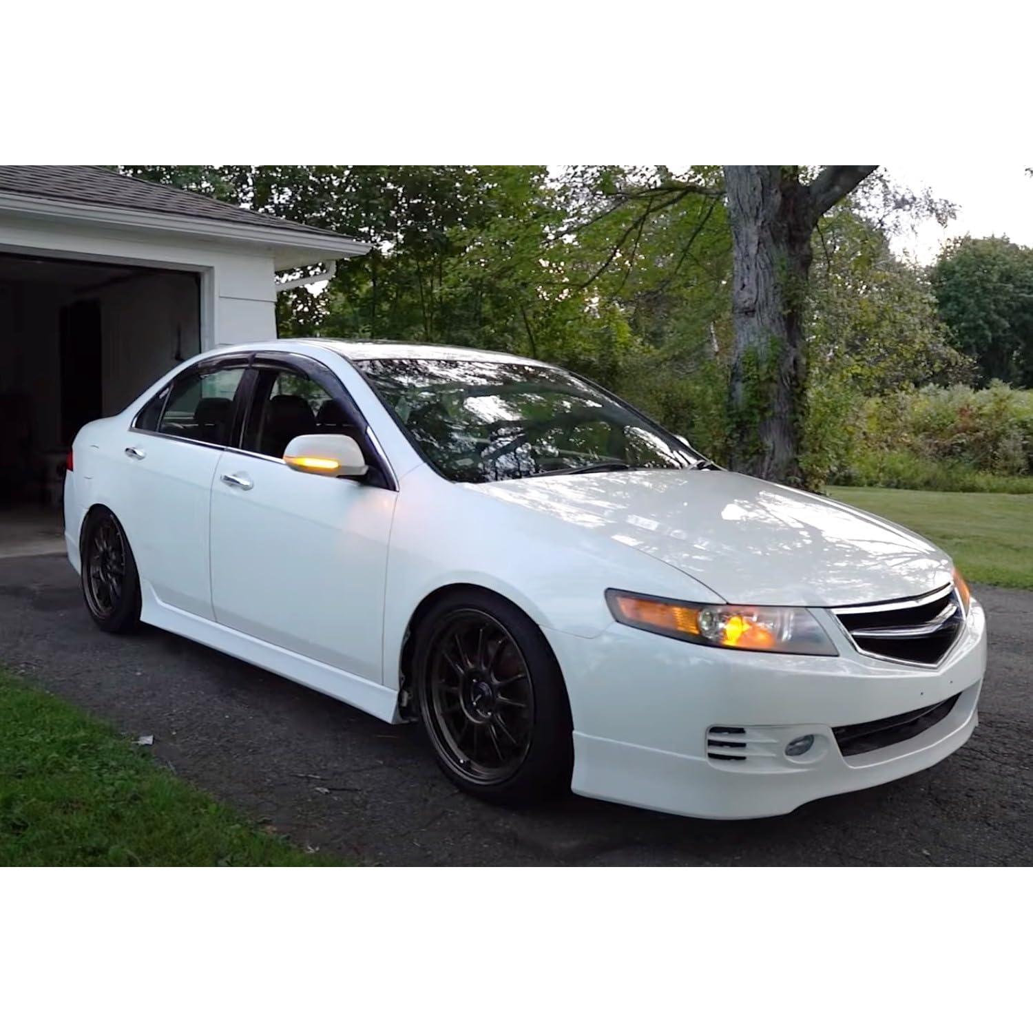 Kit de Señal de Giro Dinámico Secuencial iJDMTOY Lente Ahumada para Acura TSX 2004-2008