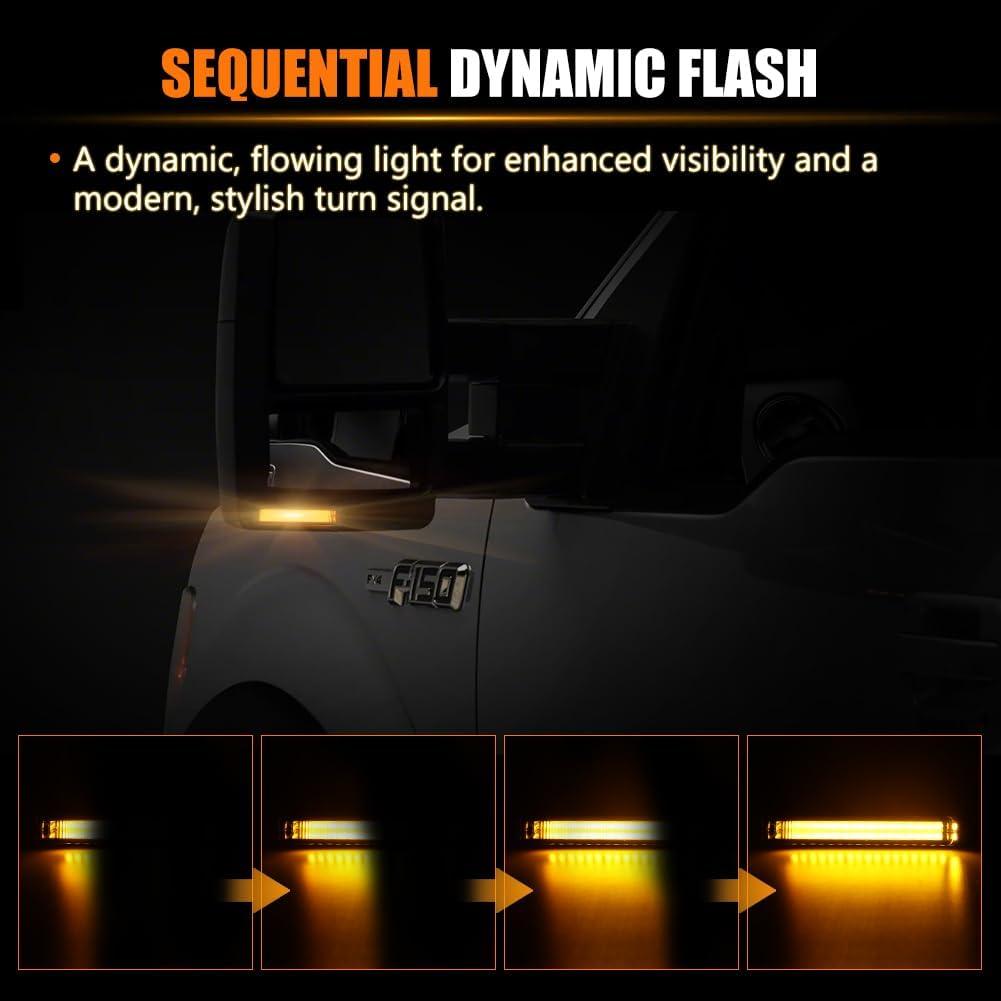 Luces de Marcador LED Secuenciales ATROVI para Ford F150 2004-2014