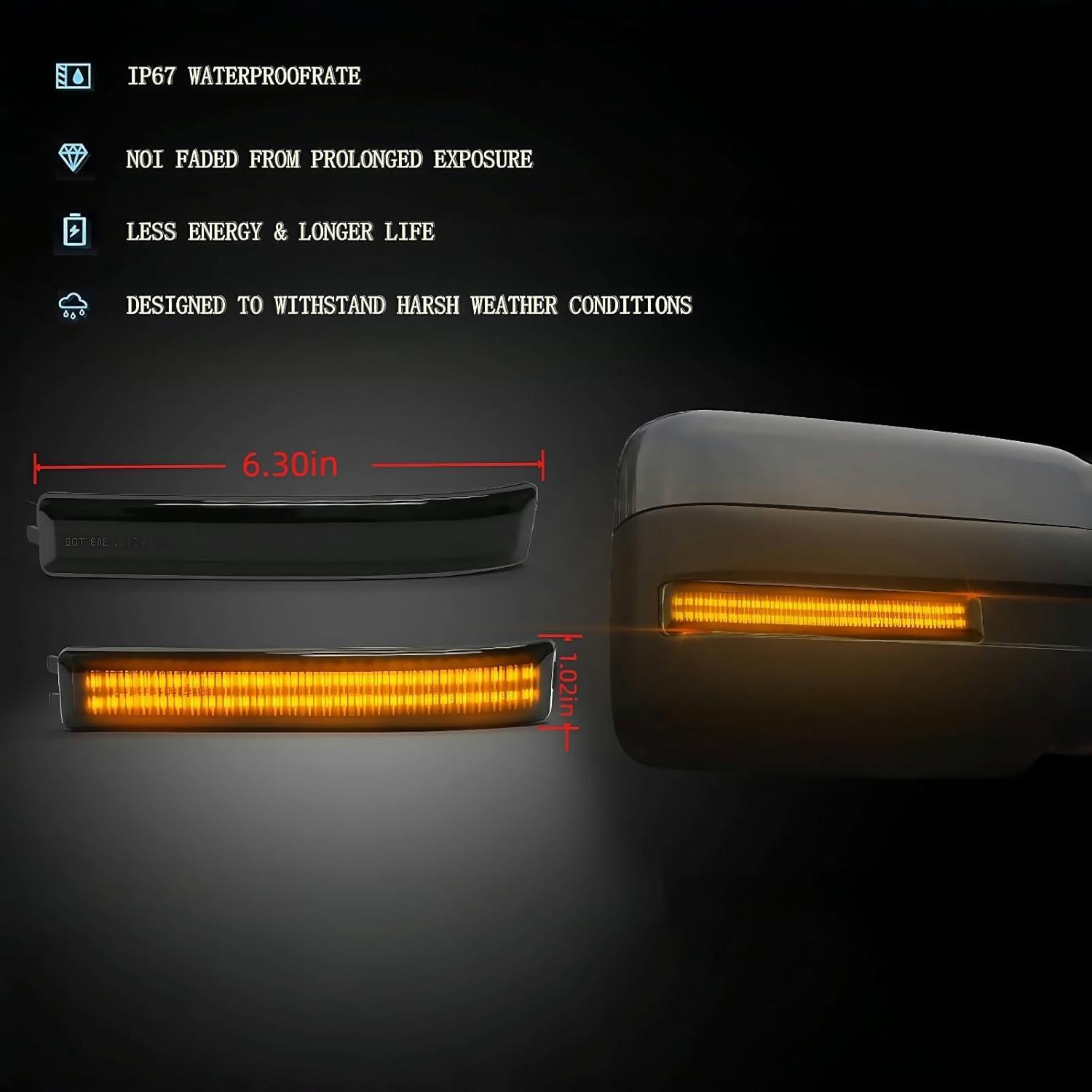 Luces de señal de giro LED HAHLOMEI para Ford F150 2009-2014