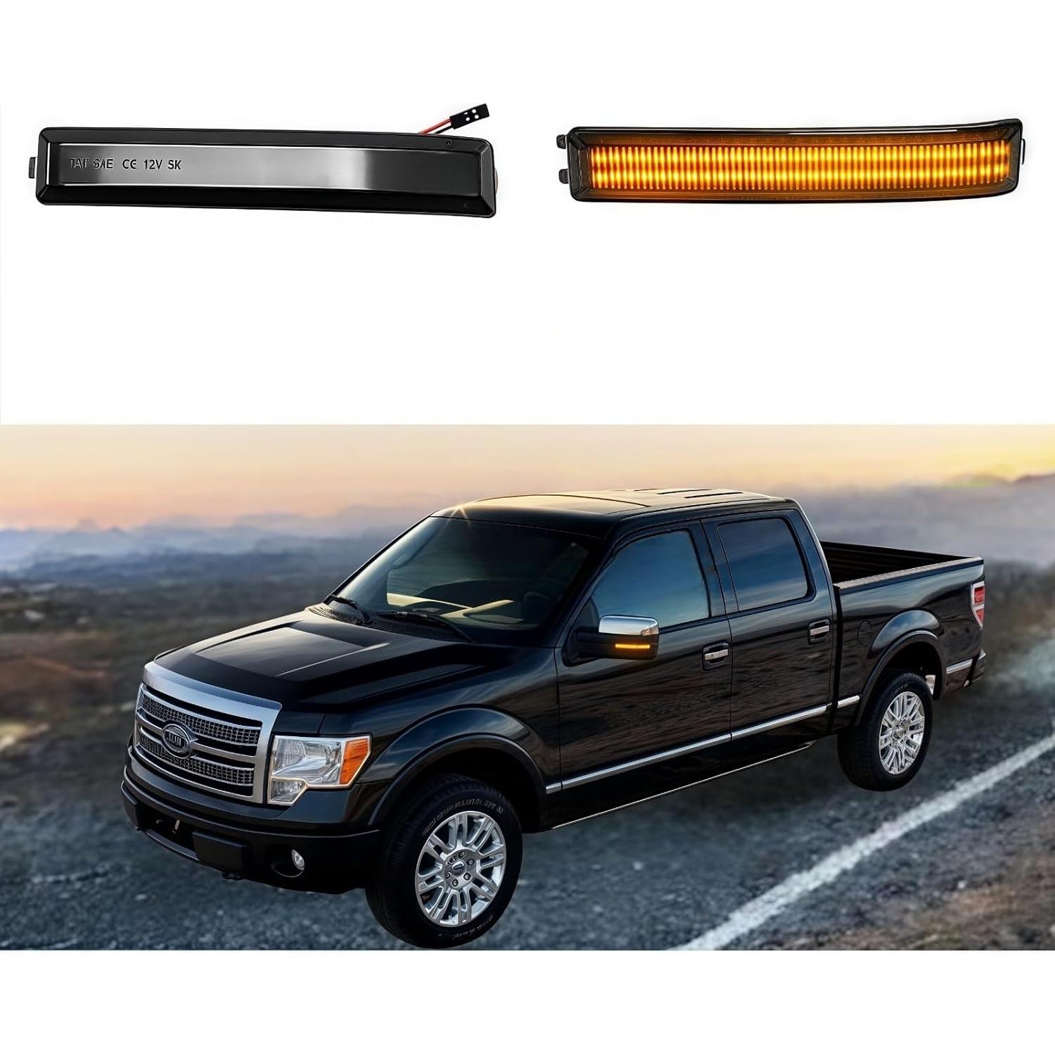 Luces de señal de giro LED HAHLOMEI para Ford F150 2009-2014
