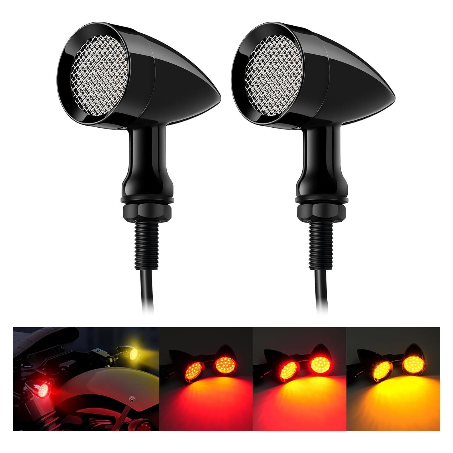 Señales de Giro LED PBYMT para Motocicleta 10mm - Impermeables