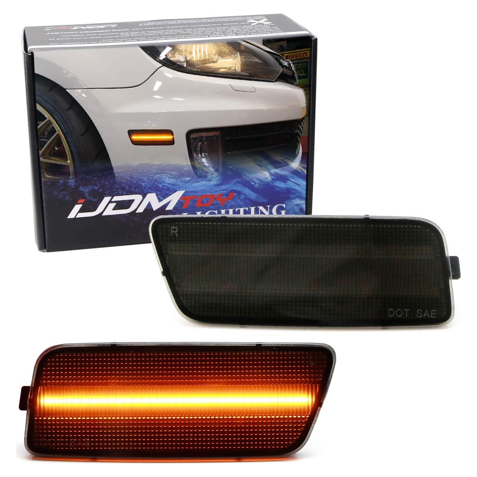 Kit Luz Marcador Lateral LED iJDMTOY Ahumado Ámbar VW GTI 2010-2014