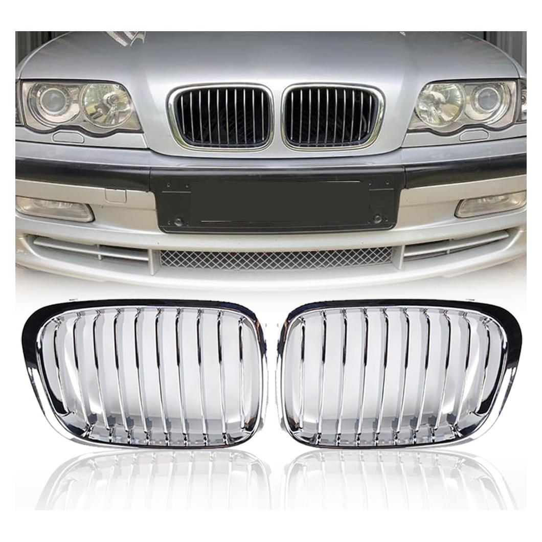 Parrillas de Riñón Cromadas AutoXcessori para BMW E46 320i-330i