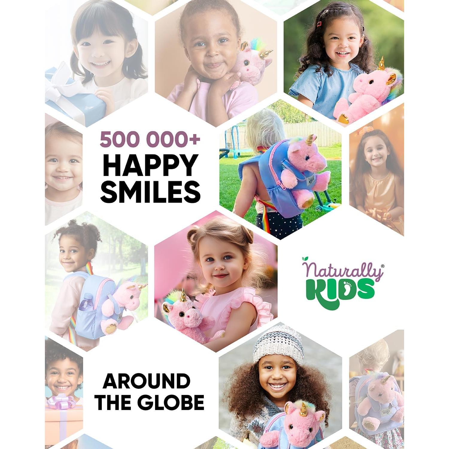 Mochila Unicornio Rosa Naturally KIDS 25x20x8 cm