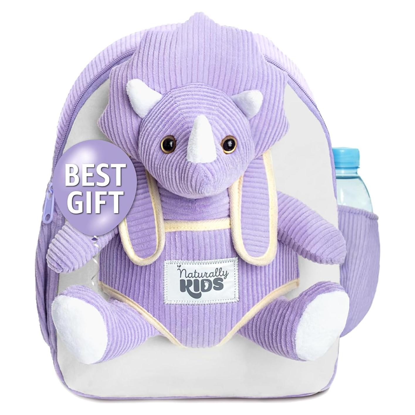 Mochila Triceratops Naturally KIDS para Niñas 2-5 Años
