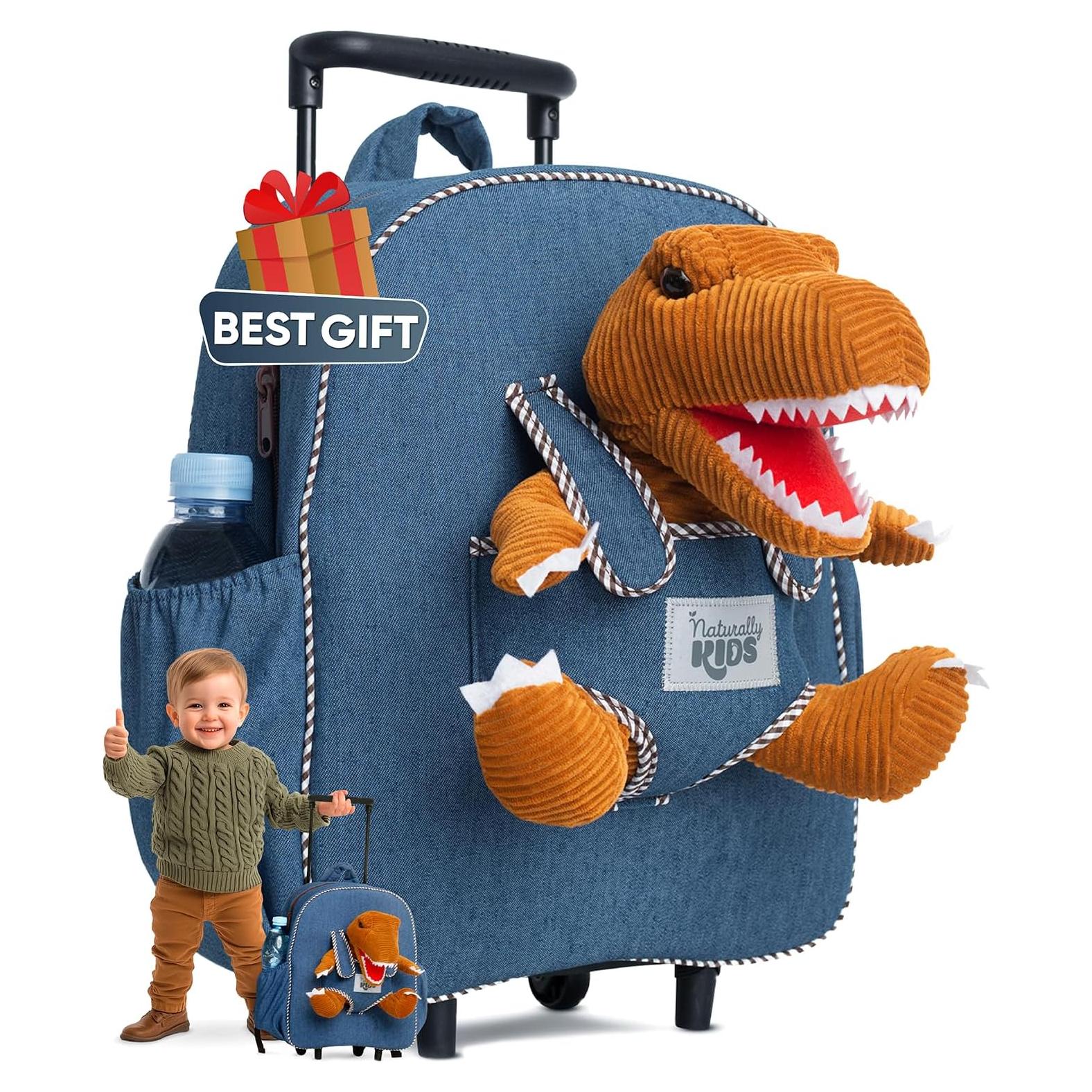 Mochila Rodante Dinosaurio Naturally KIDS 31.75x27.94cm