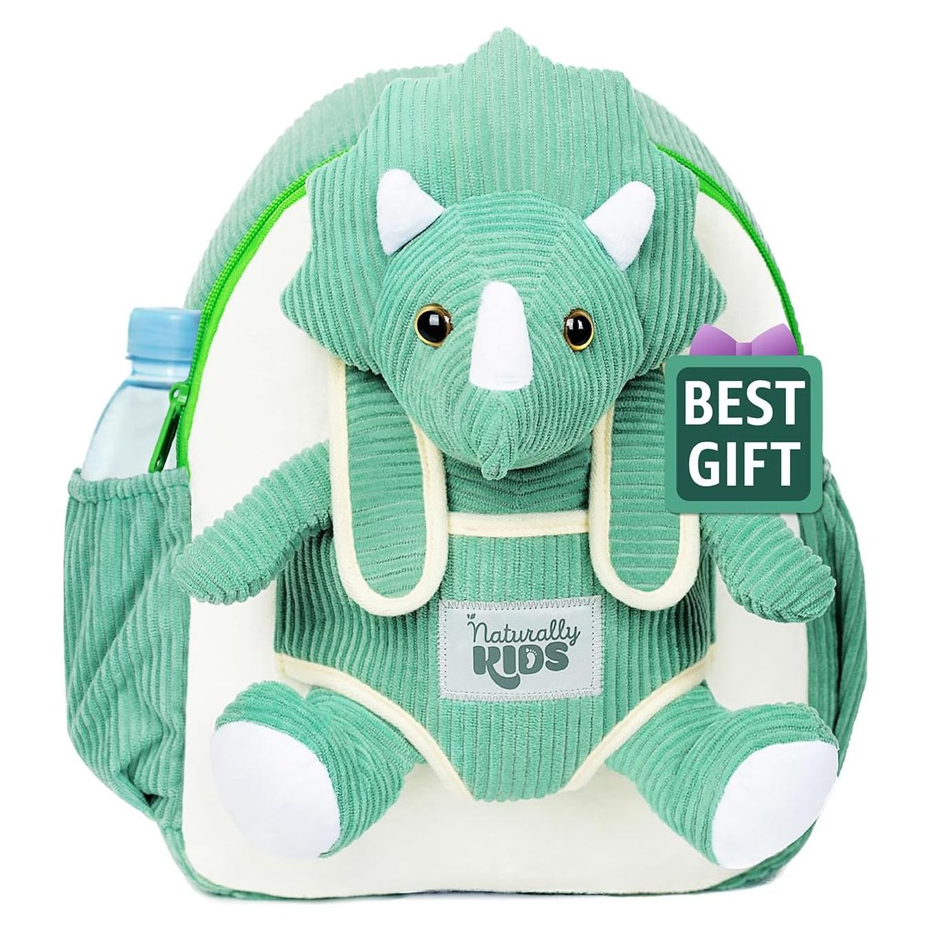 Mochila Dinosaurio Triceratops Naturally KIDS 29x25 cm