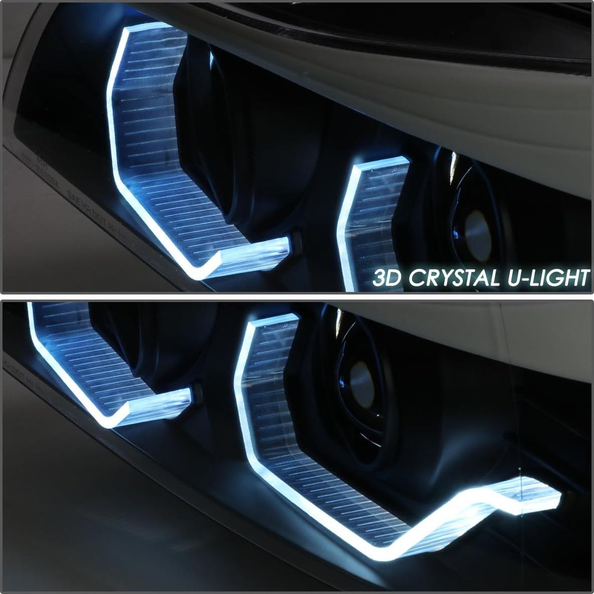 Faros Halógenos Auto Dinastía 3D LED Azul para BMW E90