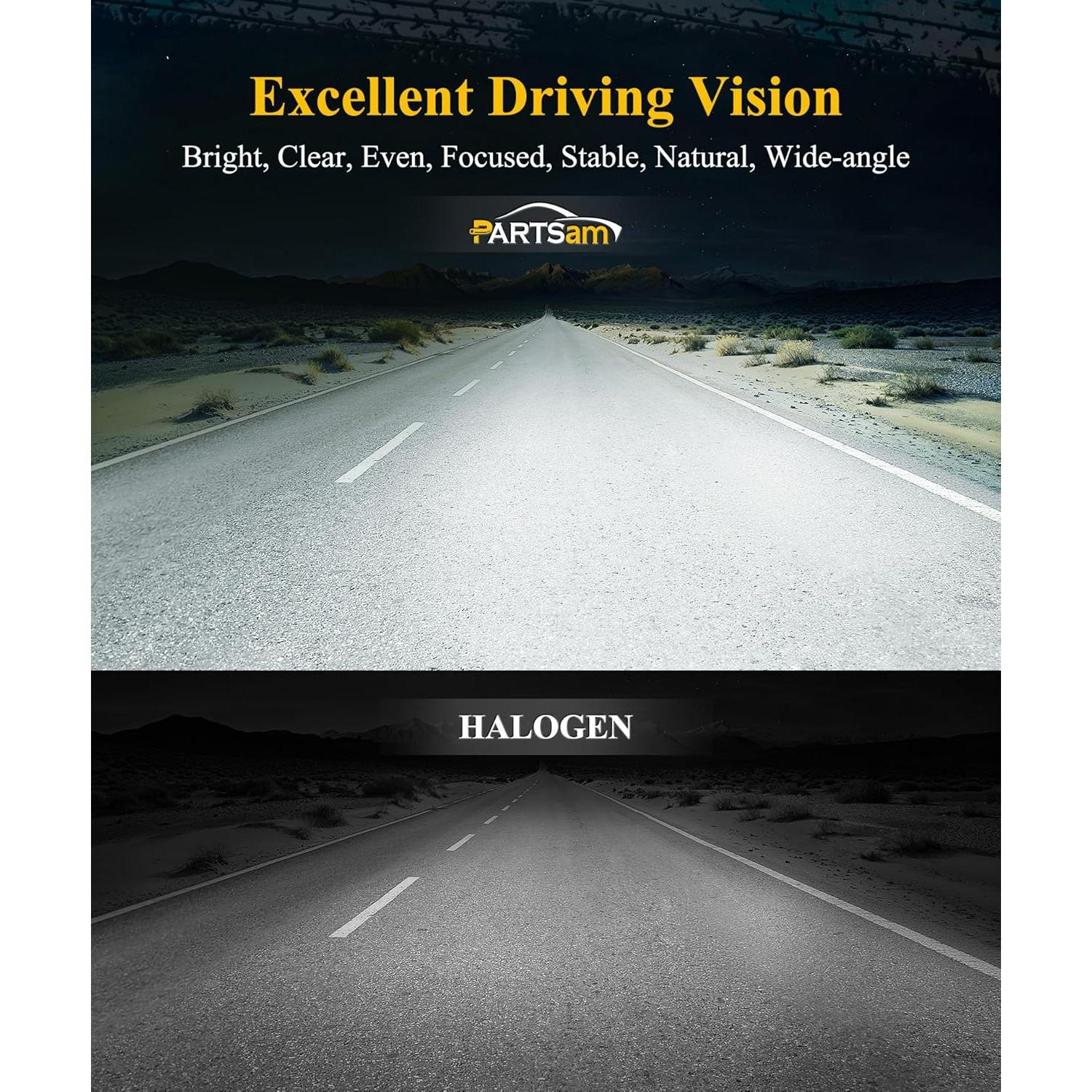 Faros LED Completo Par Partsam para Ram 1500/2500/3500 2009-2018