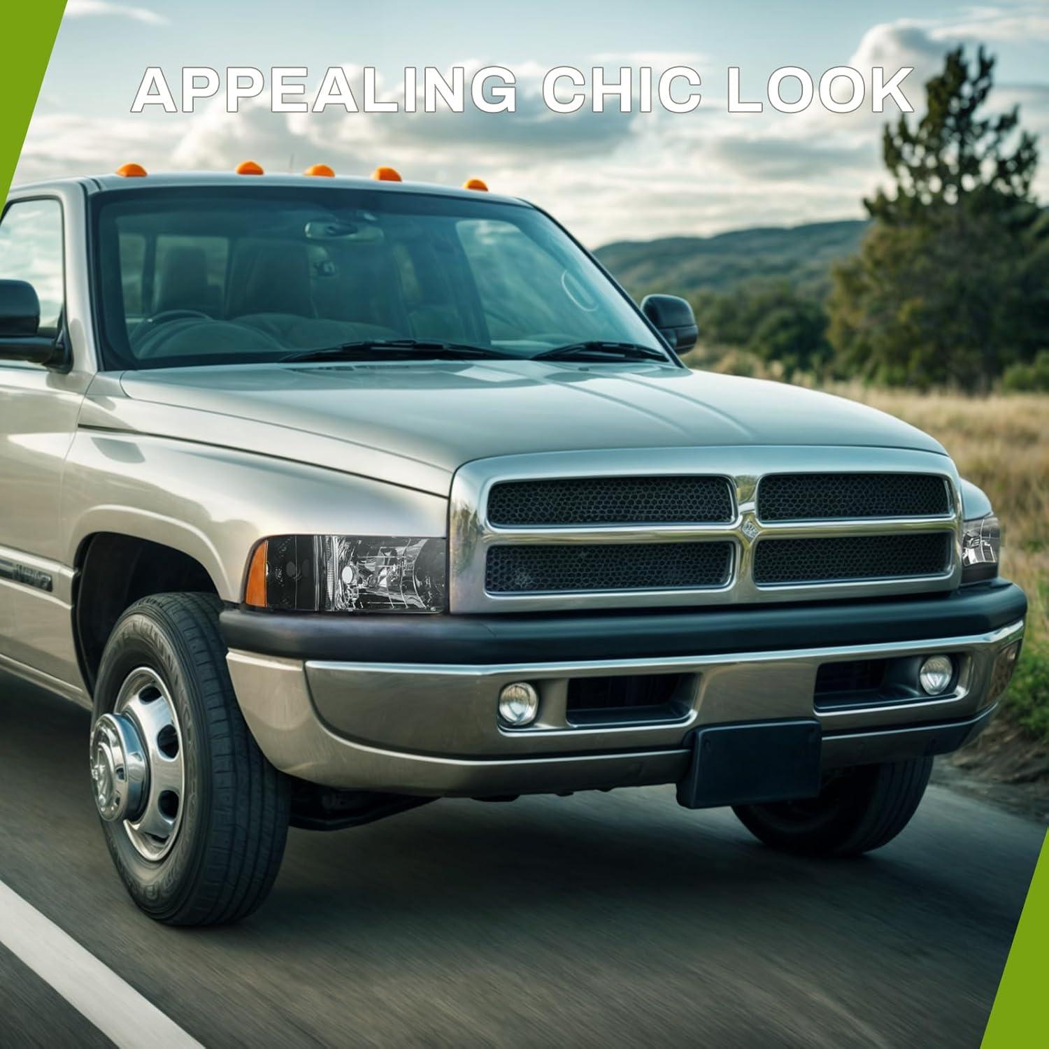 Conjunto de Faros AUTOSAVER88 para Dodge Ram 1994-2002